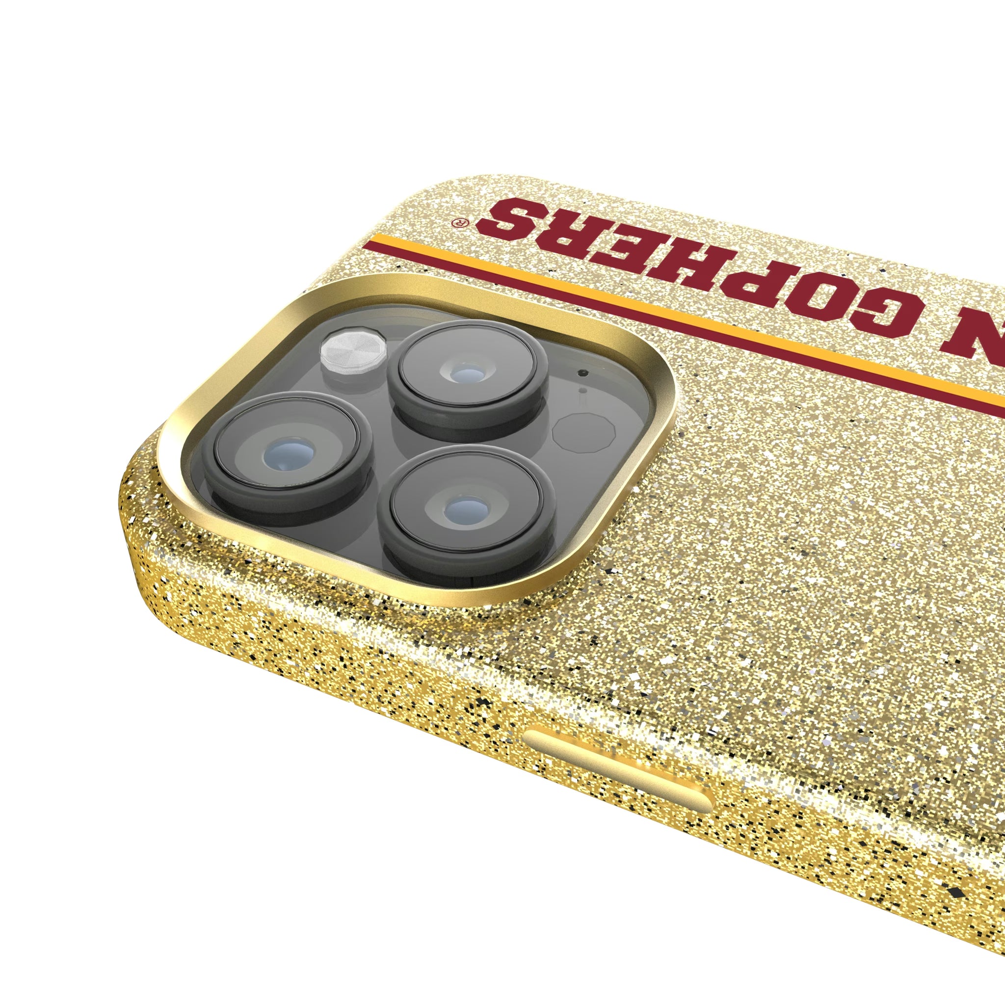 University of Minnesota Golden Gophers Sidebar iPhone Bling Phone Case for Apple iPhone - Detail