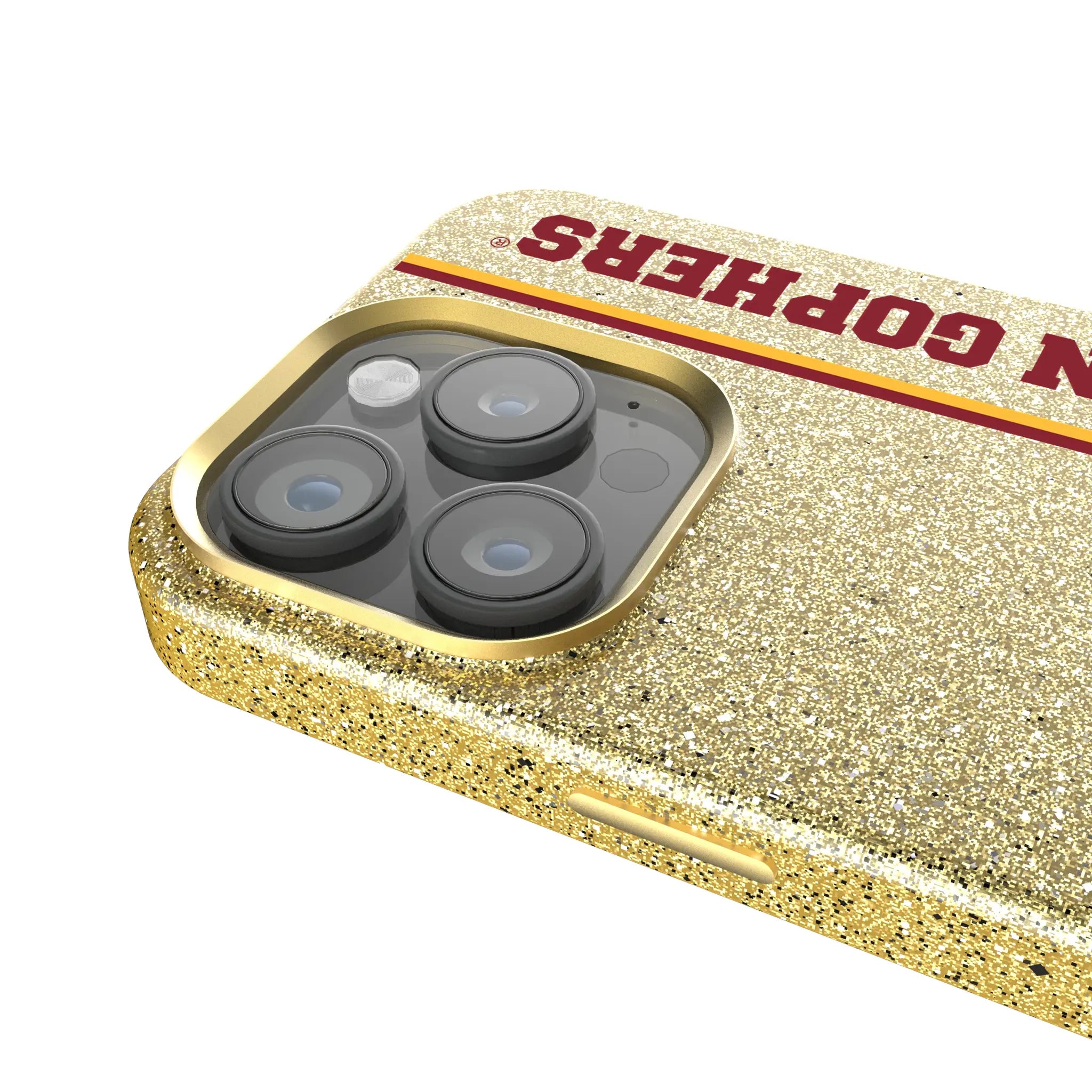 University of Minnesota Golden Gophers Sidebar iPhone Bling Phone Case for Apple iPhone - Detail