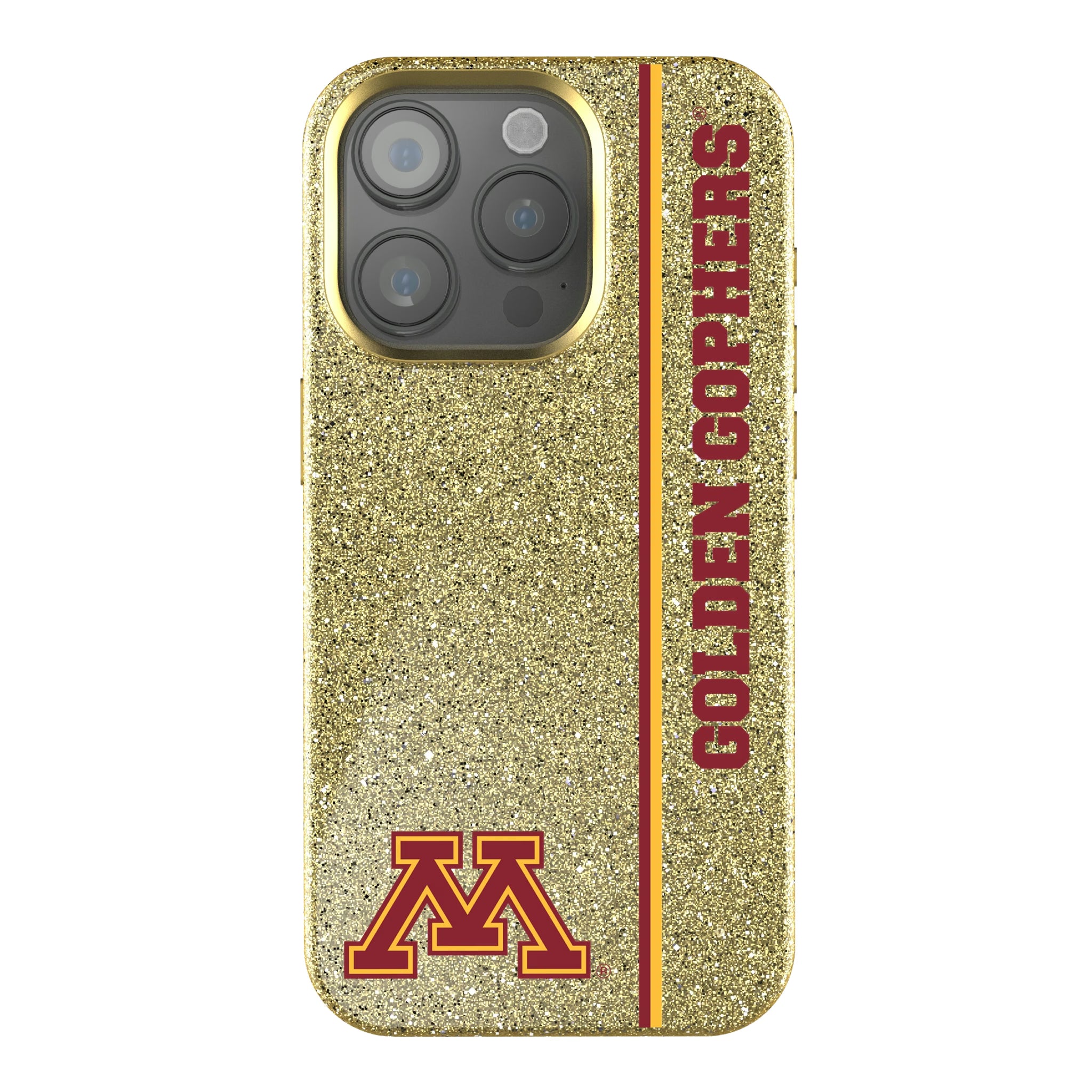 University of Minnesota Golden Gophers Sidebar iPhone Bling Phone Case for Apple iPhone