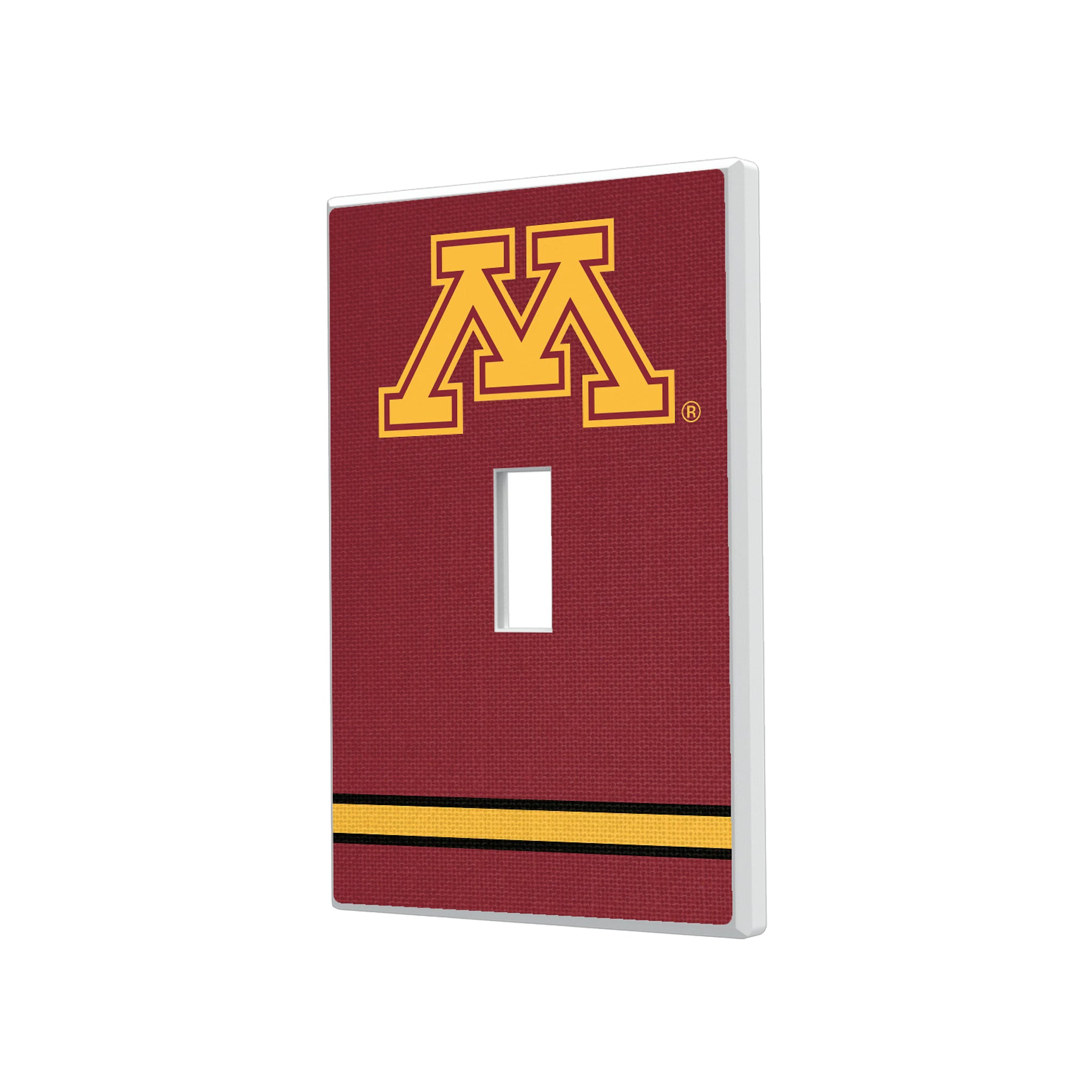 University of Minnesota Golden Gophers Stripe Hidden-Screw Light Switch Plate#Style_Single Toggle