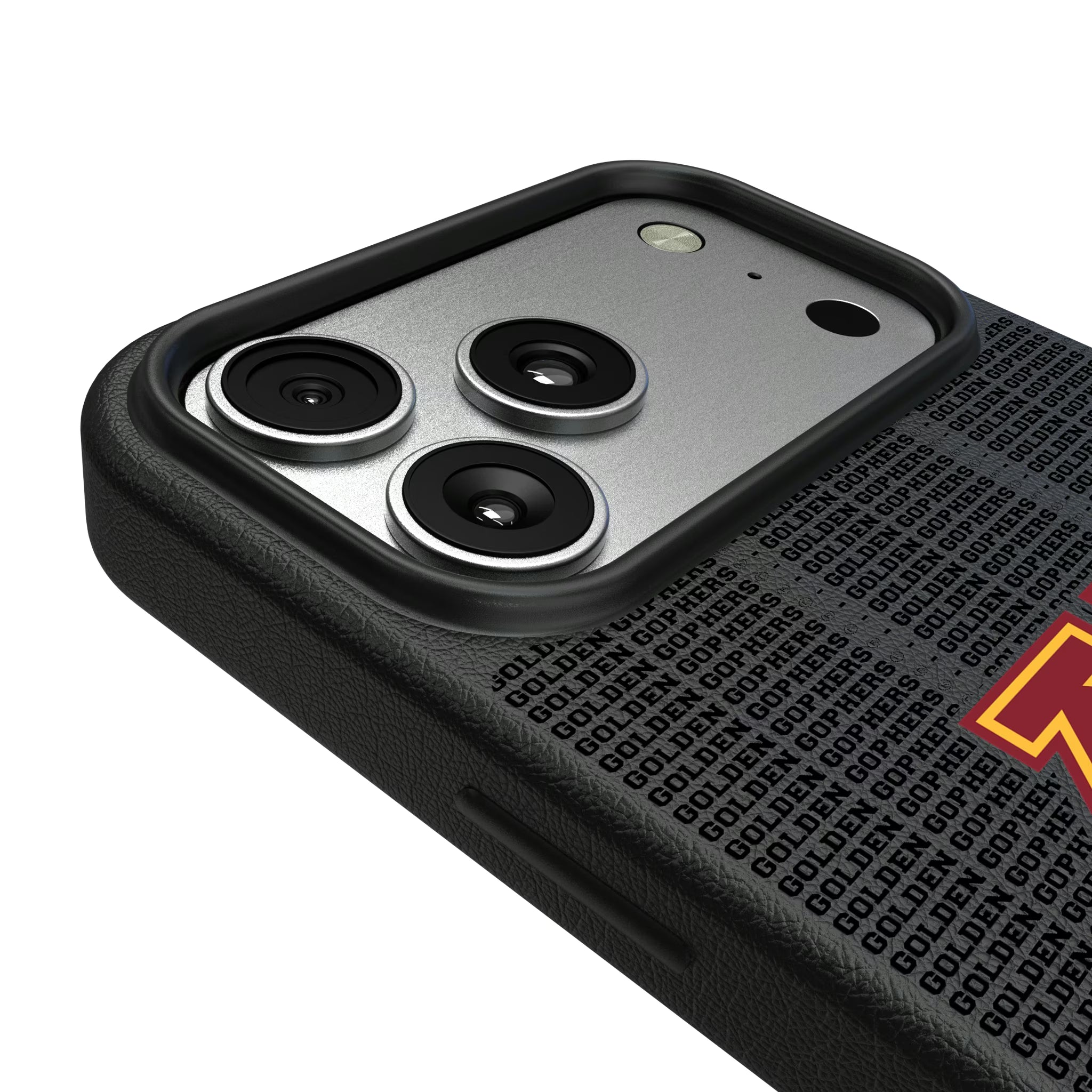 University of Minnesota Golden Gophers Text Backdrop iPhone MagSafe Compatible Phone Case for Apple iPhone - Detail#Device_iPhone 17 Pro Max