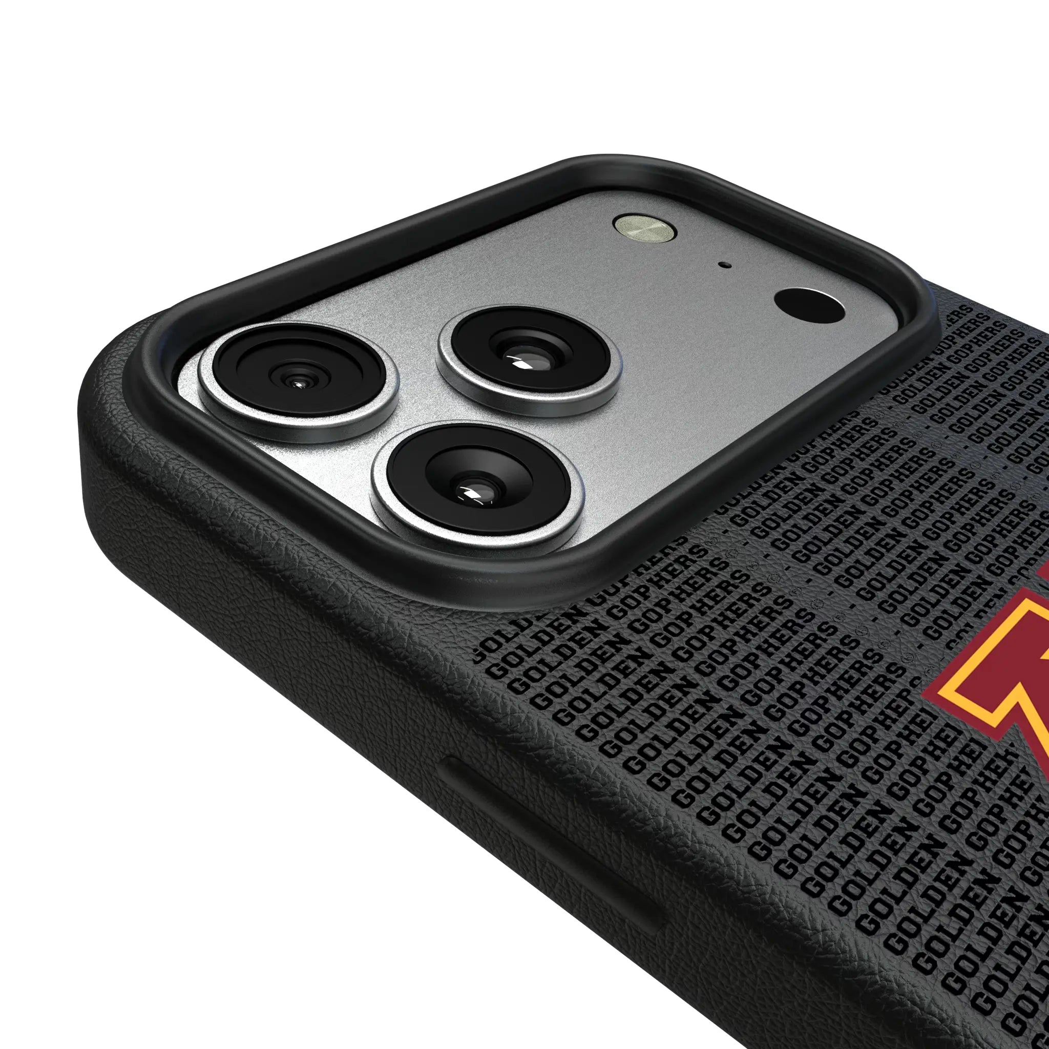 University of Minnesota Golden Gophers Text Backdrop iPhone MagSafe Compatible Phone Case for Apple iPhone - Detail#Device_iPhone 17 Pro Max