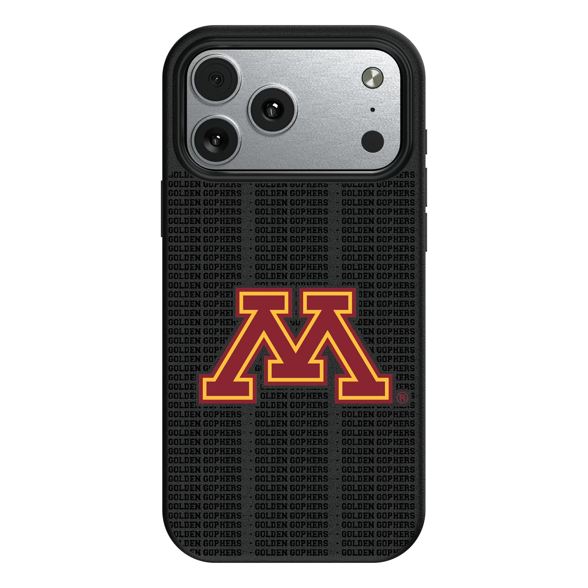 University of Minnesota Golden Gophers Text Backdrop iPhone MagSafe Compatible Phone Case for Apple iPhone#Device_iPhone 17 Pro Max