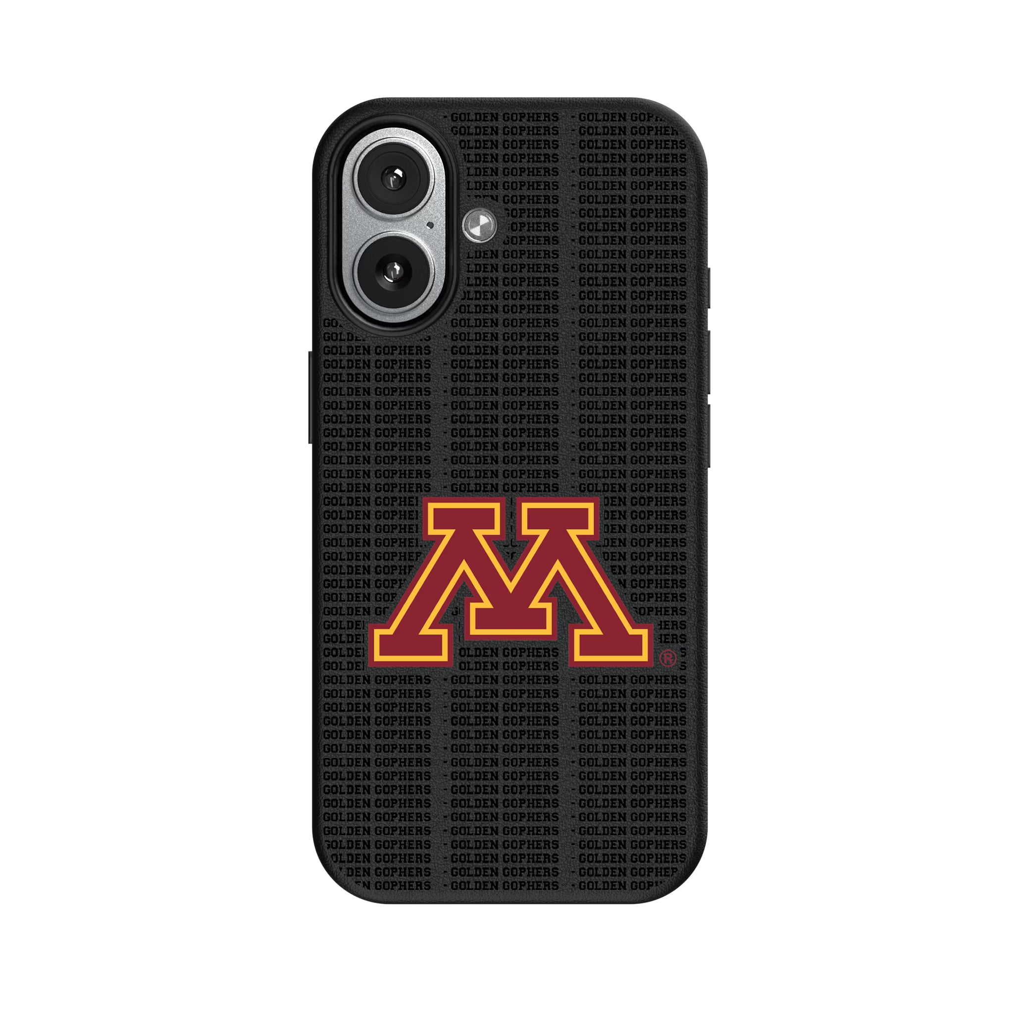 University of Minnesota Golden Gophers Text Backdrop iPhone MagSafe Compatible Phone Case for Apple iPhone#Device_iPhone 17