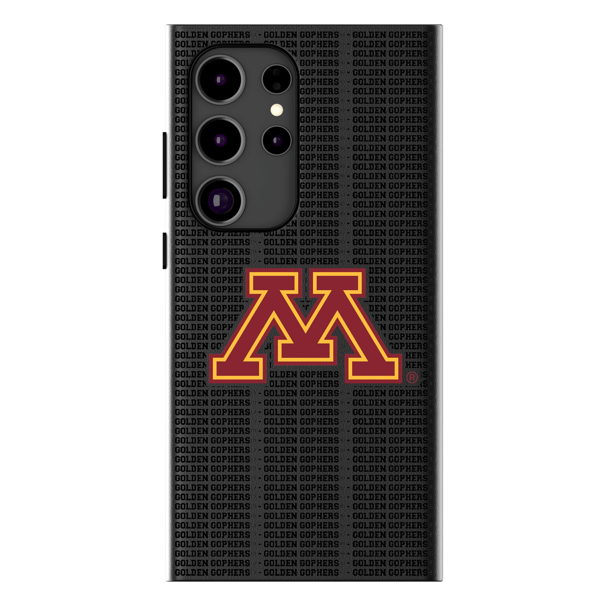 University of Minnesota Golden Gophers Text Backdrop Galaxy MagSafe Compatible Phone Case for Samsung Galaxy