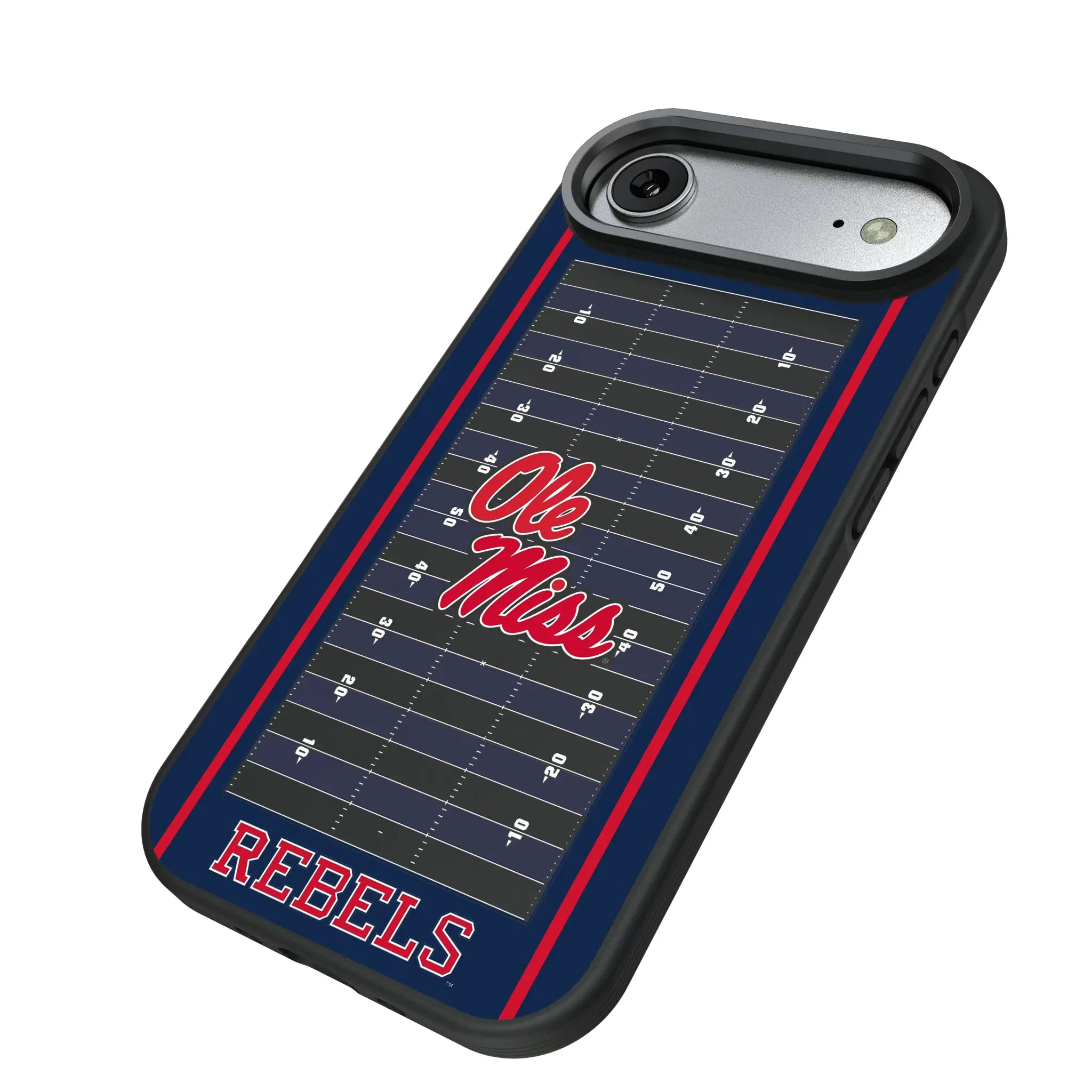 University of Mississippi Rebels Field iPhone Bump Phone Case for Apple iPhone - Isometric View#Device_iPhone Air