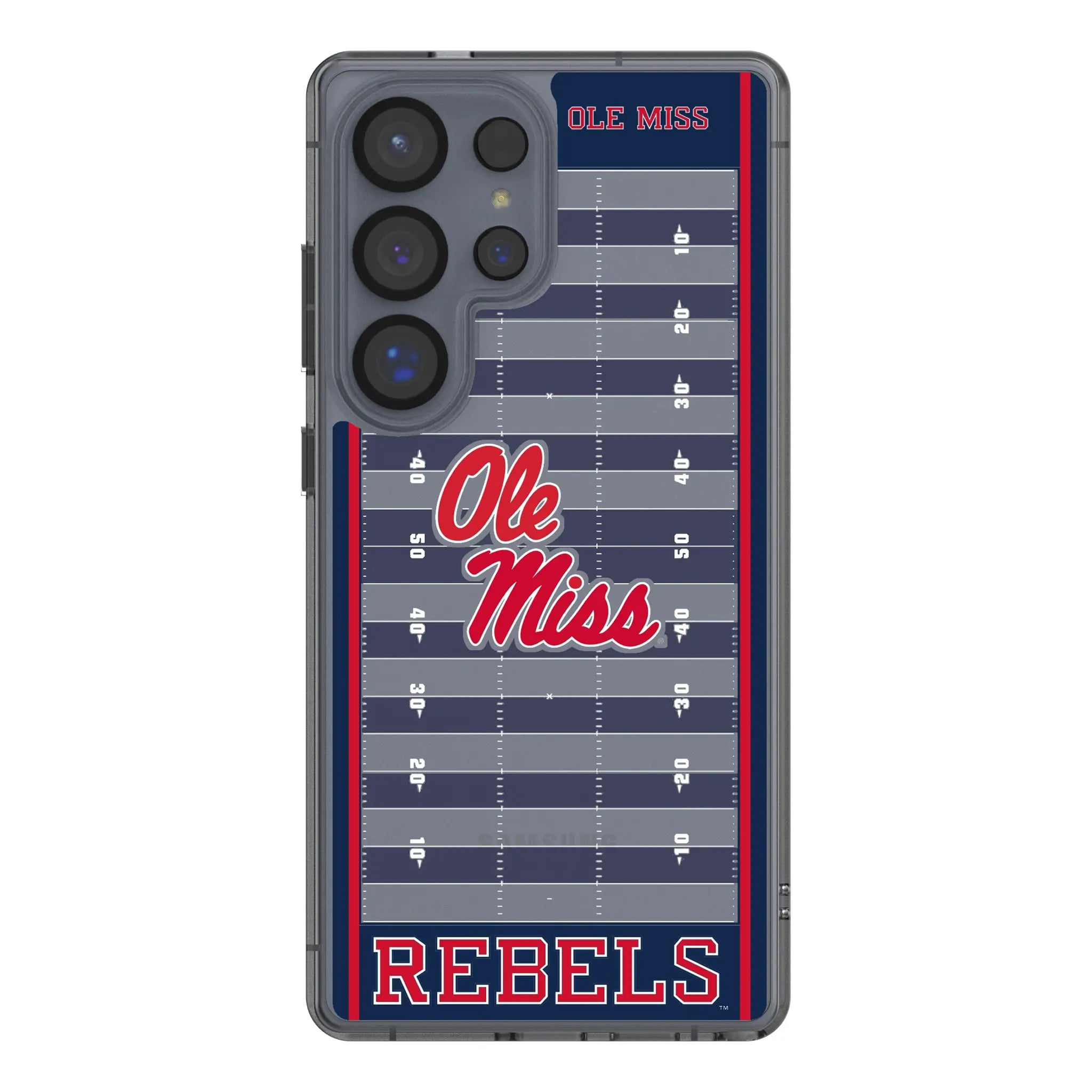 University of Mississippi Rebels Field Galaxy Clear Phone Case for Samsung Galaxy#Device_Galaxy S25 Ultra