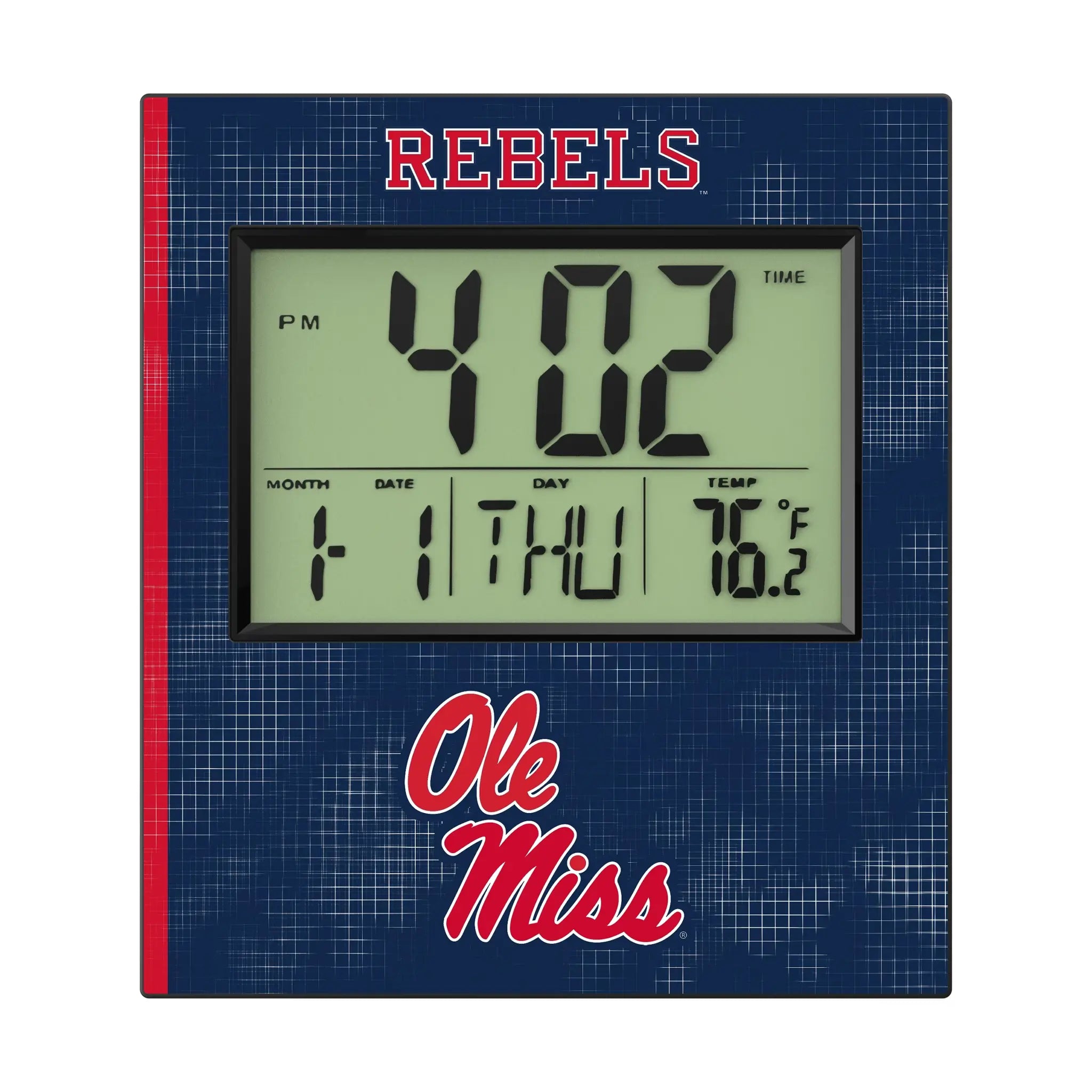 University of Mississippi Rebels Hatch Wall Clock