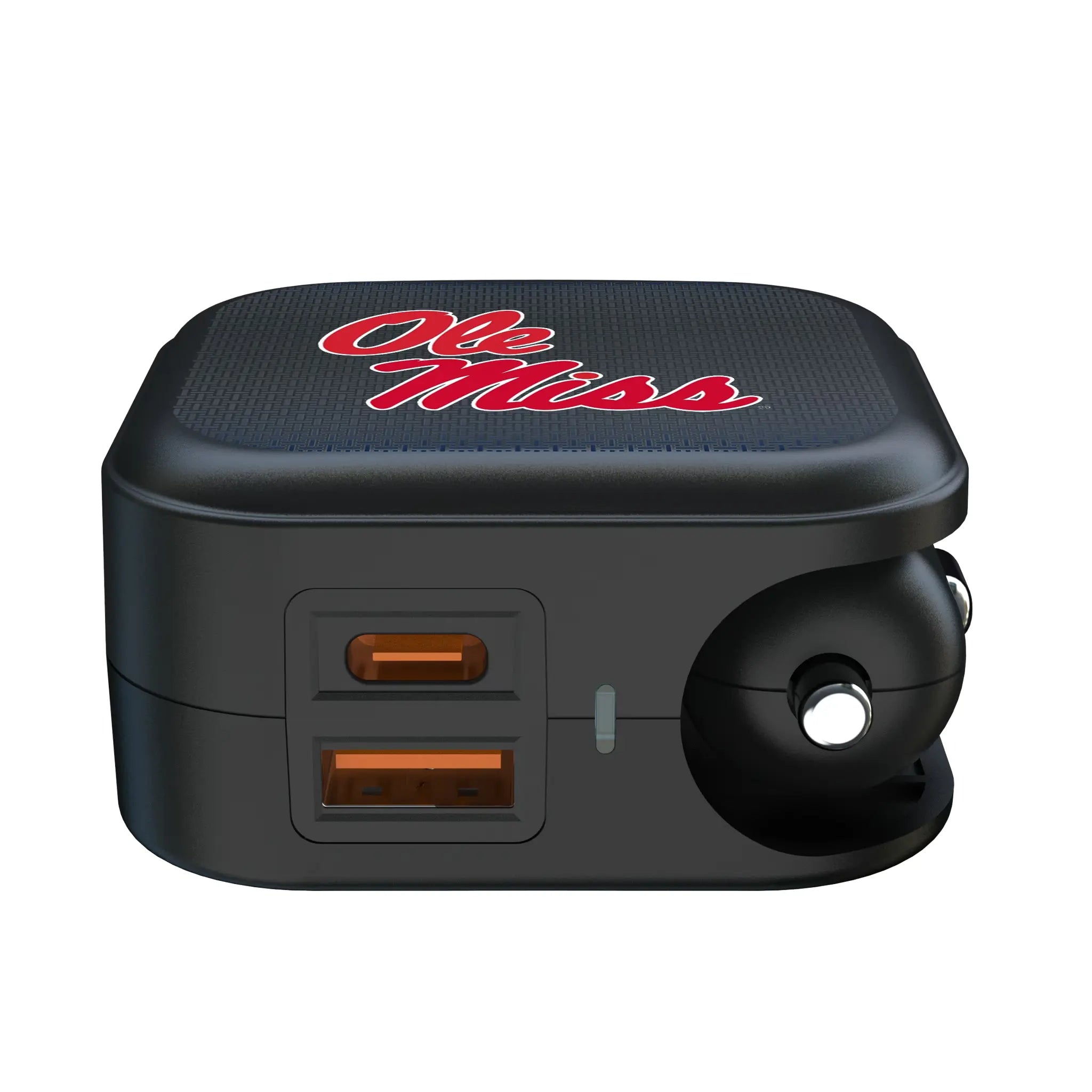 University of Mississippi Rebels Linen 2 in 1 USB A/C Charger