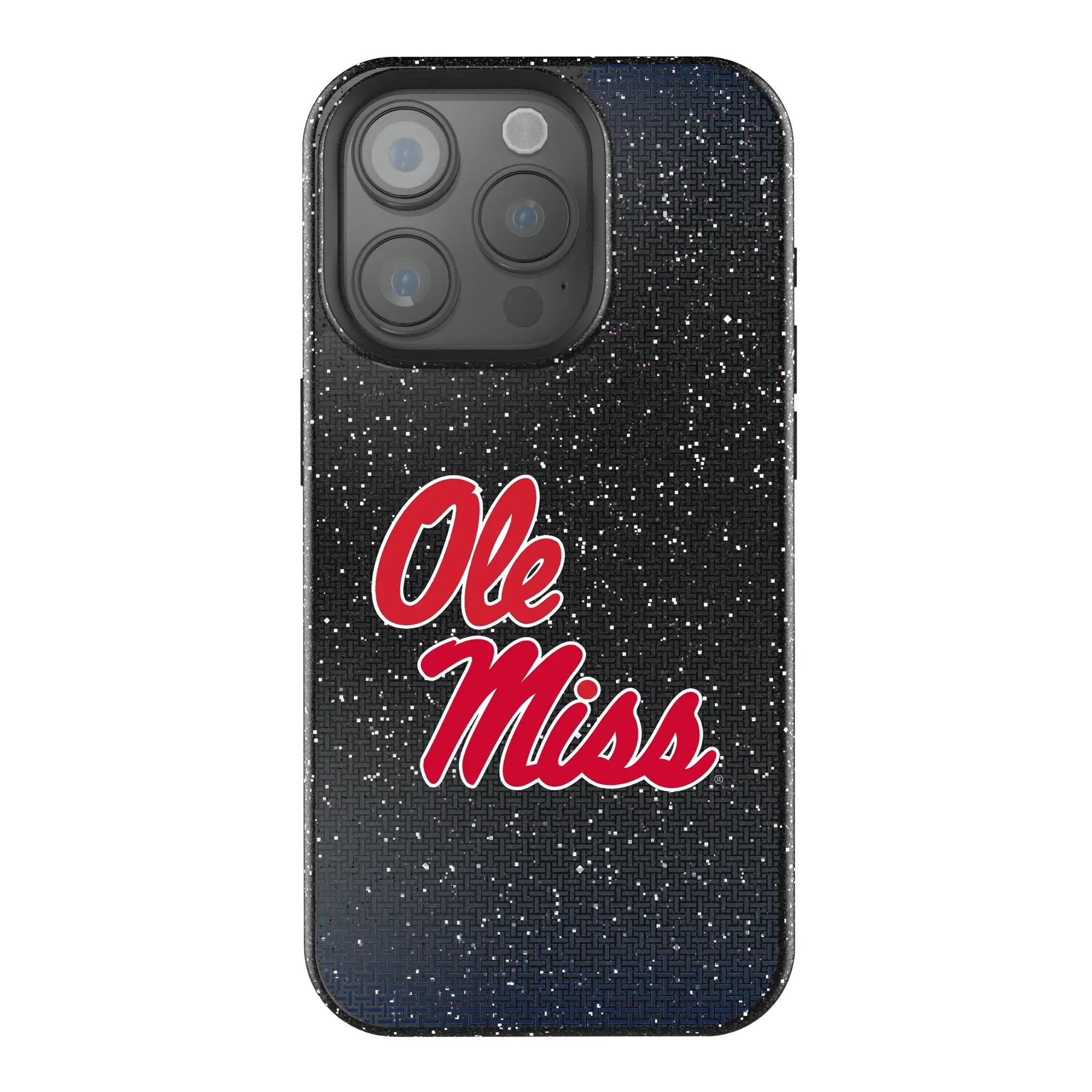 University of Mississippi Rebels Linen iPhone Bling Phone Case for Apple iPhone