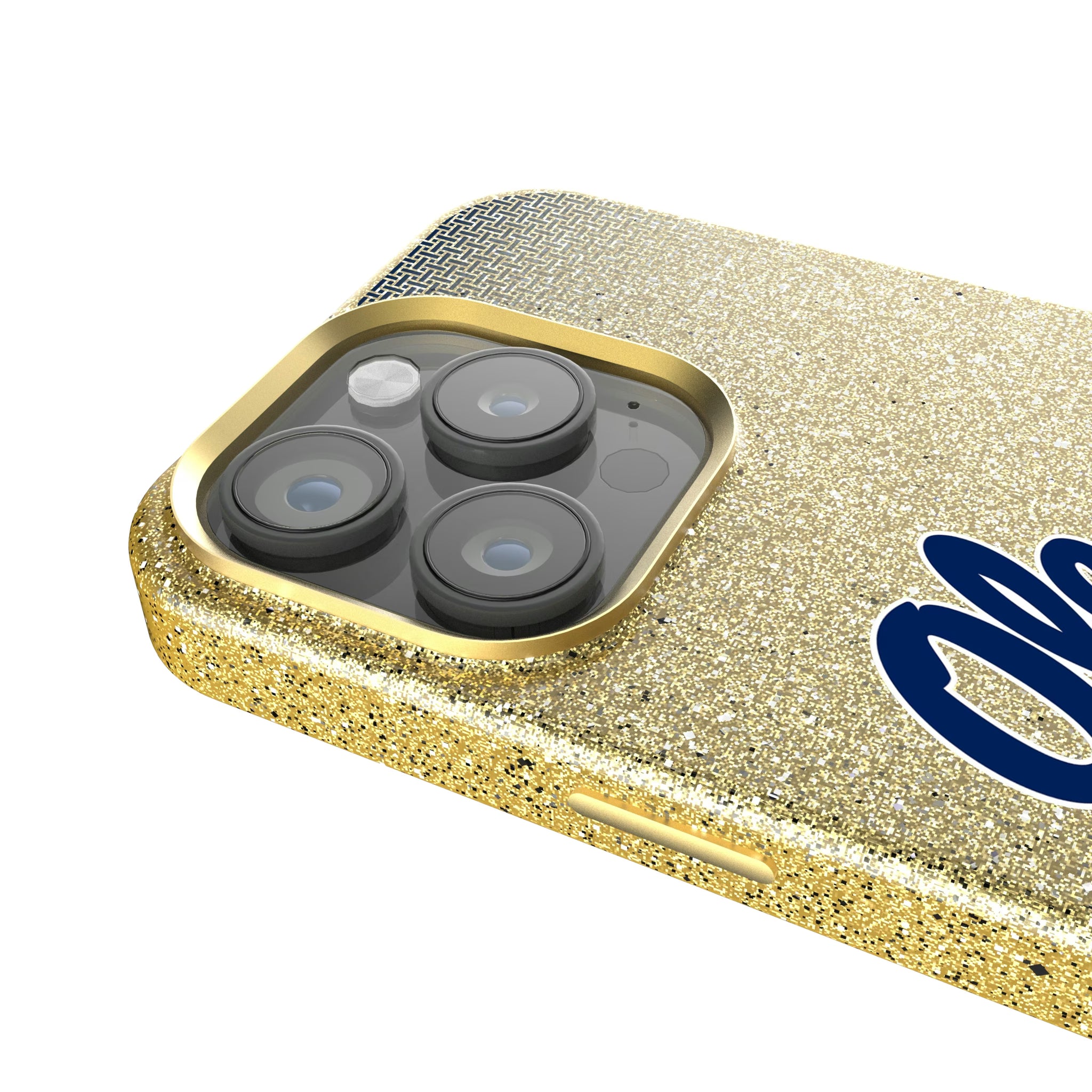University of Mississippi Rebels Linen iPhone Bling Phone Case for Apple iPhone - Detail