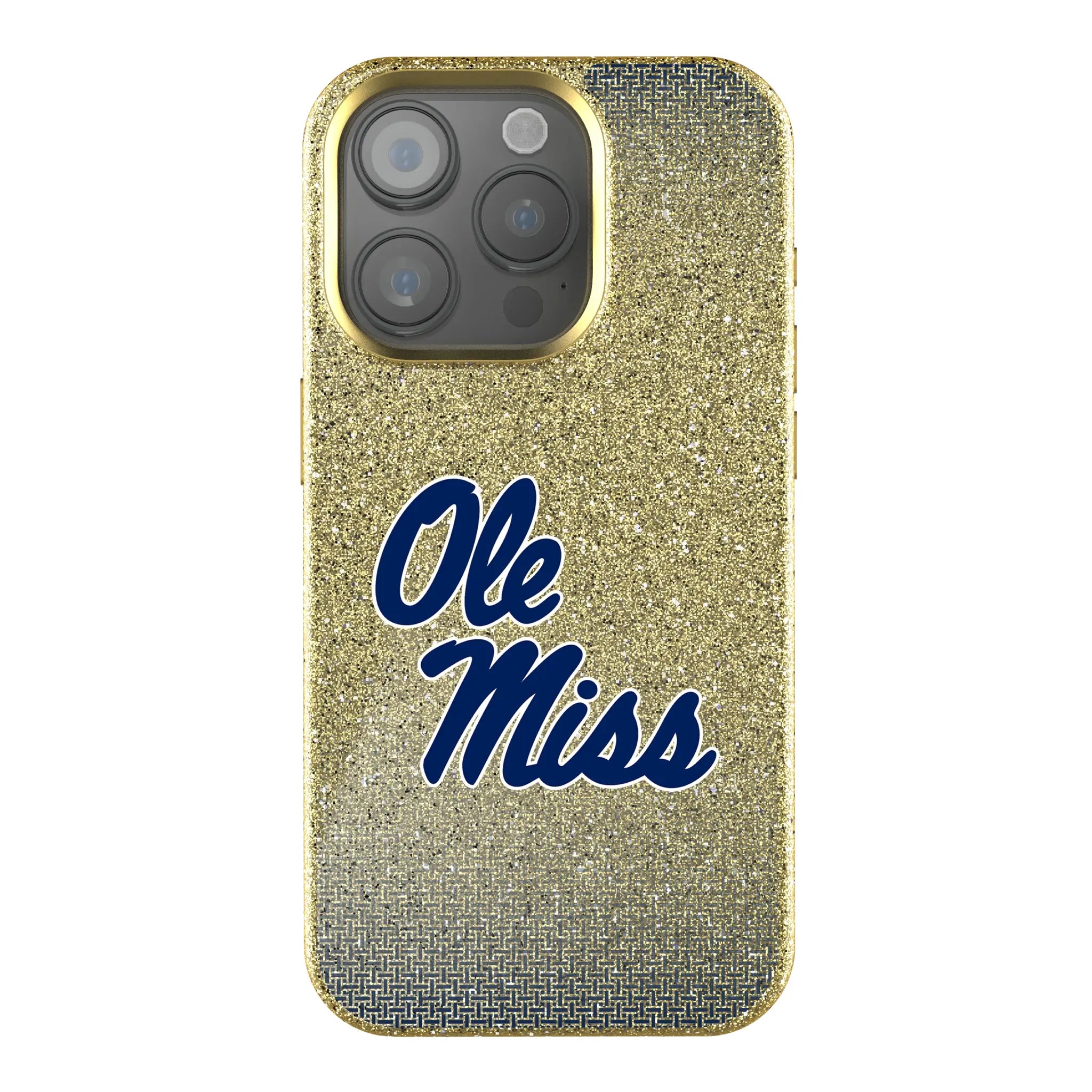 University of Mississippi Rebels Linen iPhone Bling Phone Case for Apple iPhone