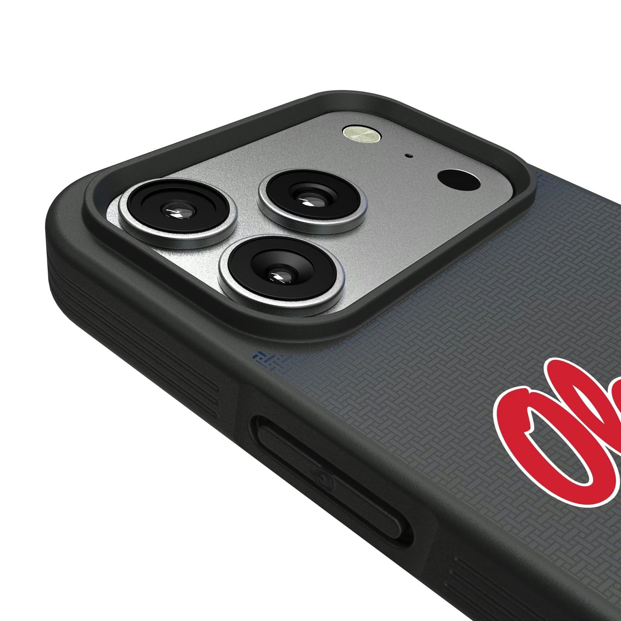 University of Mississippi Rebels Linen iPhone Bump Phone Case for Apple iPhone - Detail#Device_iPhone 17 Pro