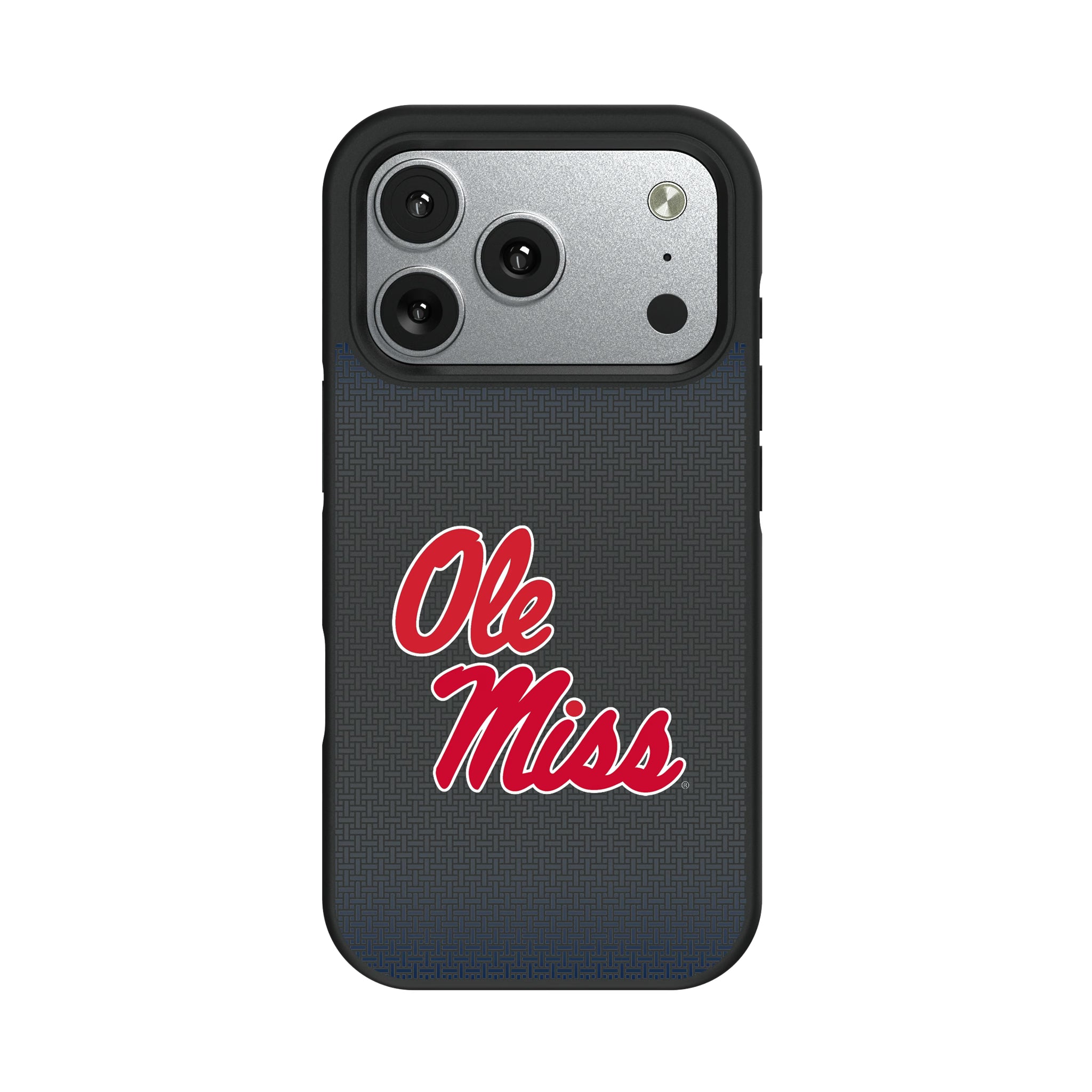 University of Mississippi Rebels Linen iPhone Bump Phone Case for Apple iPhone#Device_iPhone 17 Pro