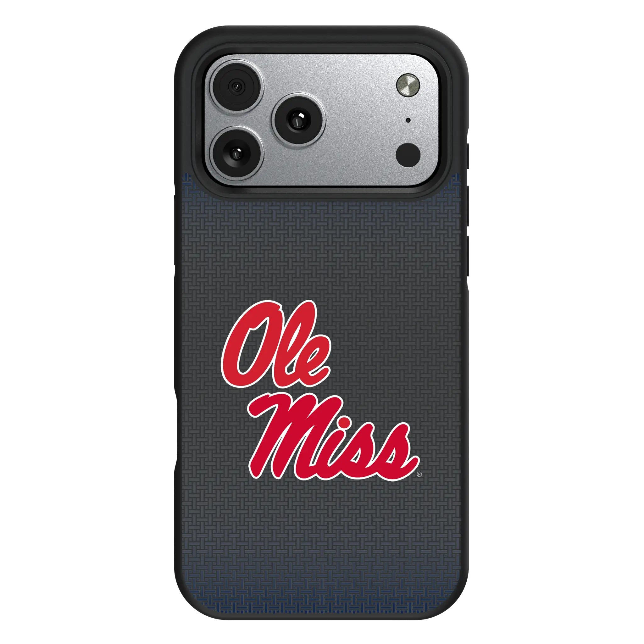 University of Mississippi Rebels Linen iPhone Bump Phone Case for Apple iPhone#Device_iPhone 17 Pro Max