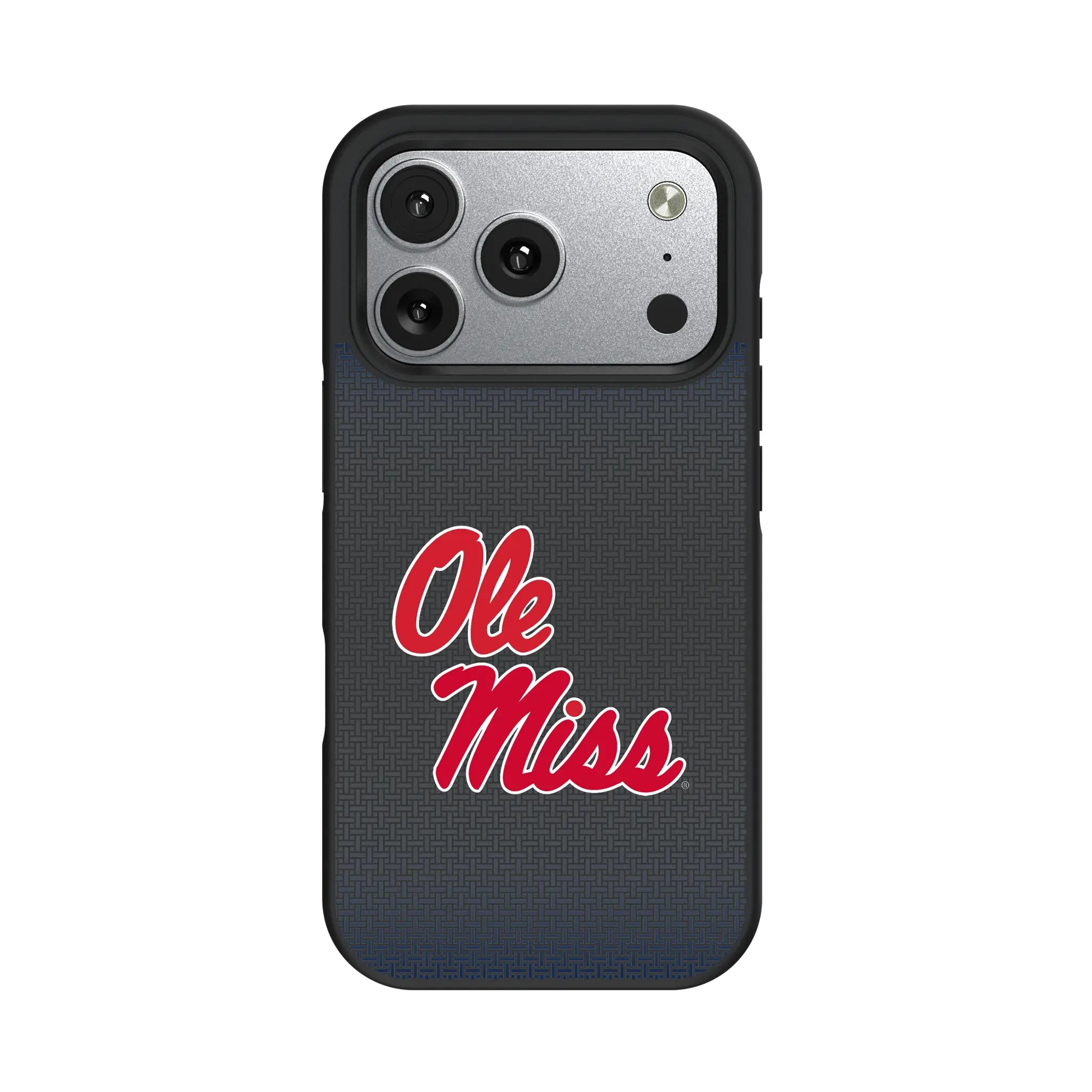 University of Mississippi Rebels Linen iPhone Bump Phone Case for Apple iPhone#Device_iPhone 17 Pro