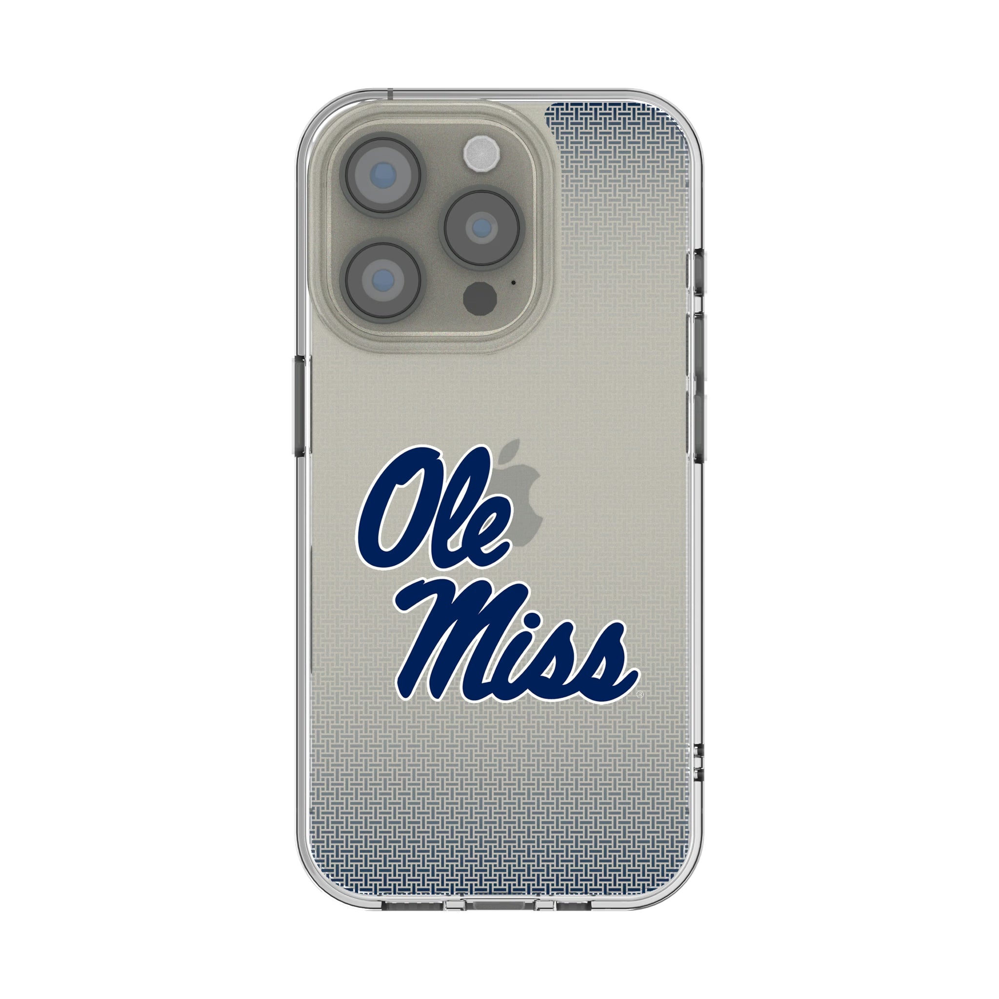 University of Mississippi Rebels Linen iPhone Clear Phone Case for Apple iPhone