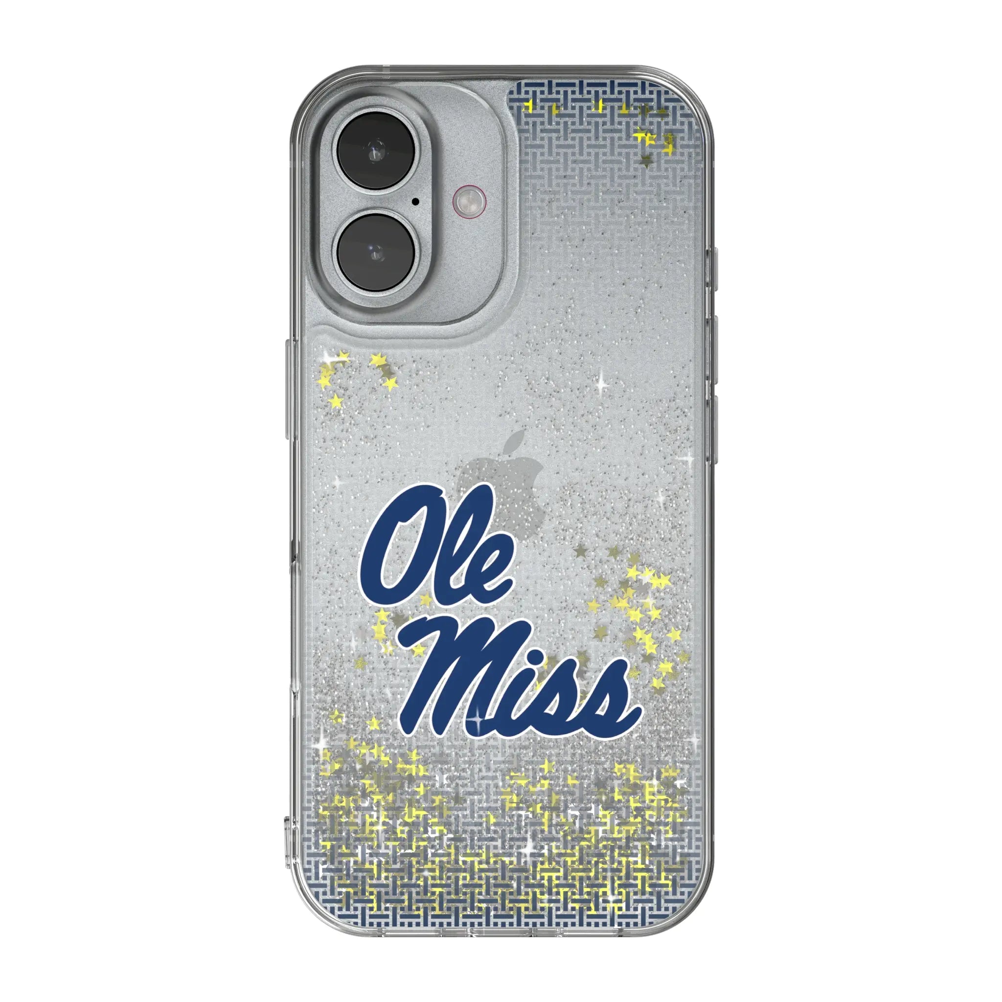 University of Mississippi Rebels Linen iPhone Glitter Phone Case for Apple iPhone