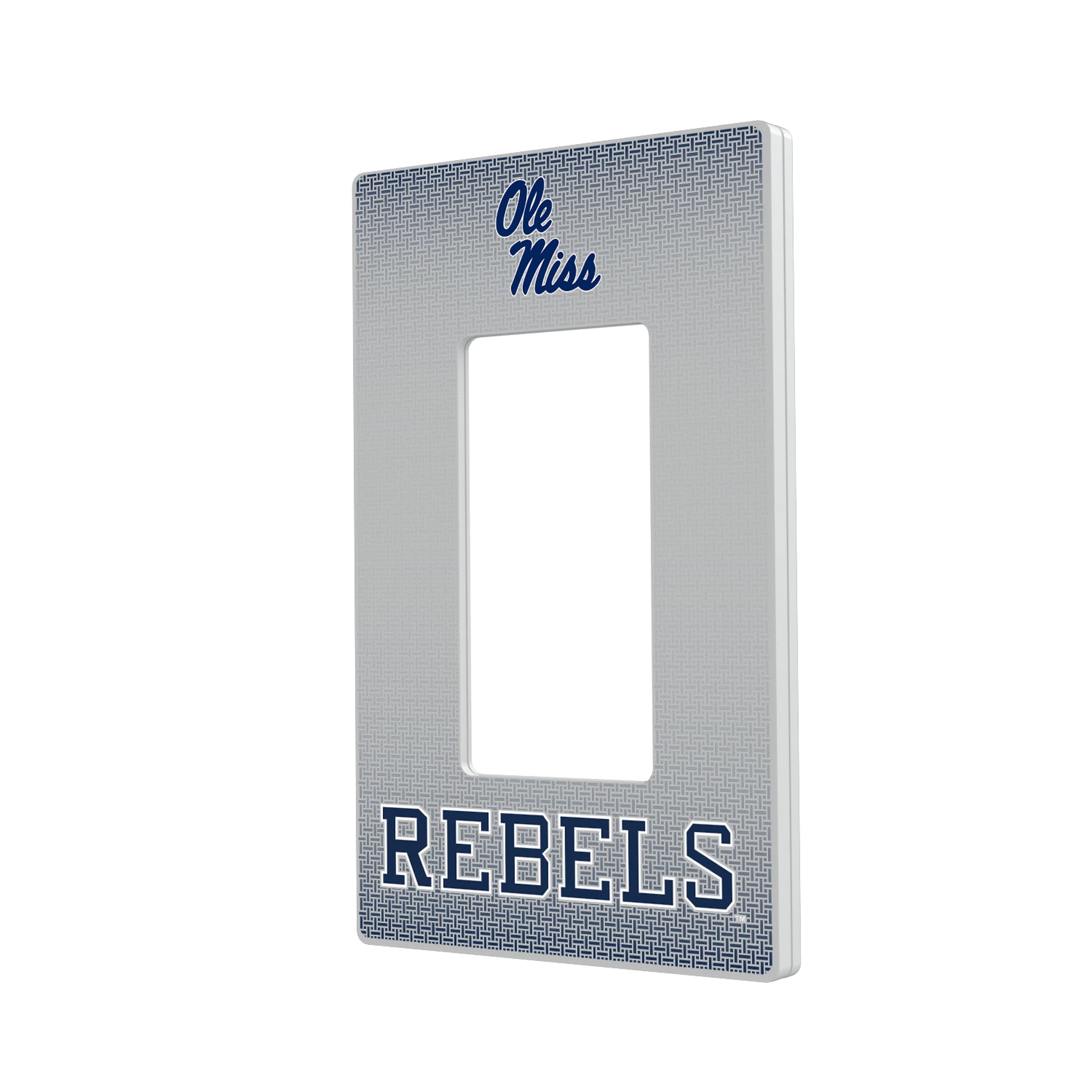University of Mississippi Rebels Linen Hidden-Screw Light Switch Plate#Style_Single Rocker