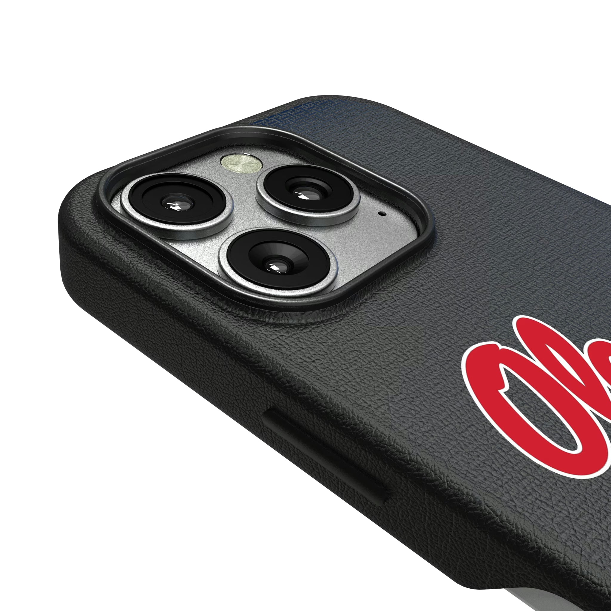 University of Mississippi Rebels Linen iPhone MagSafe Compatible Phone Case for Apple iPhone - Detail