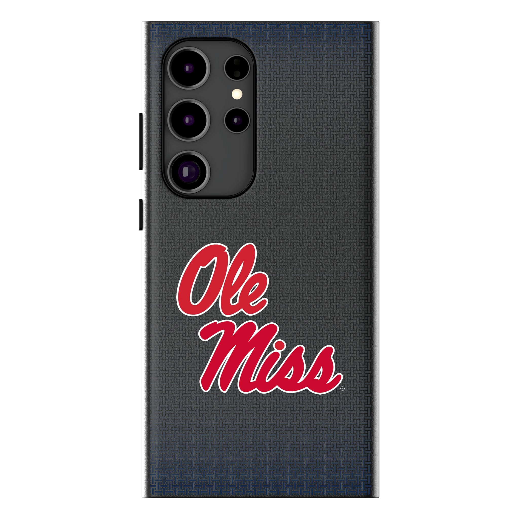 University of Mississippi Rebels Linen Galaxy MagSafe Compatible Phone Case for Samsung Galaxy