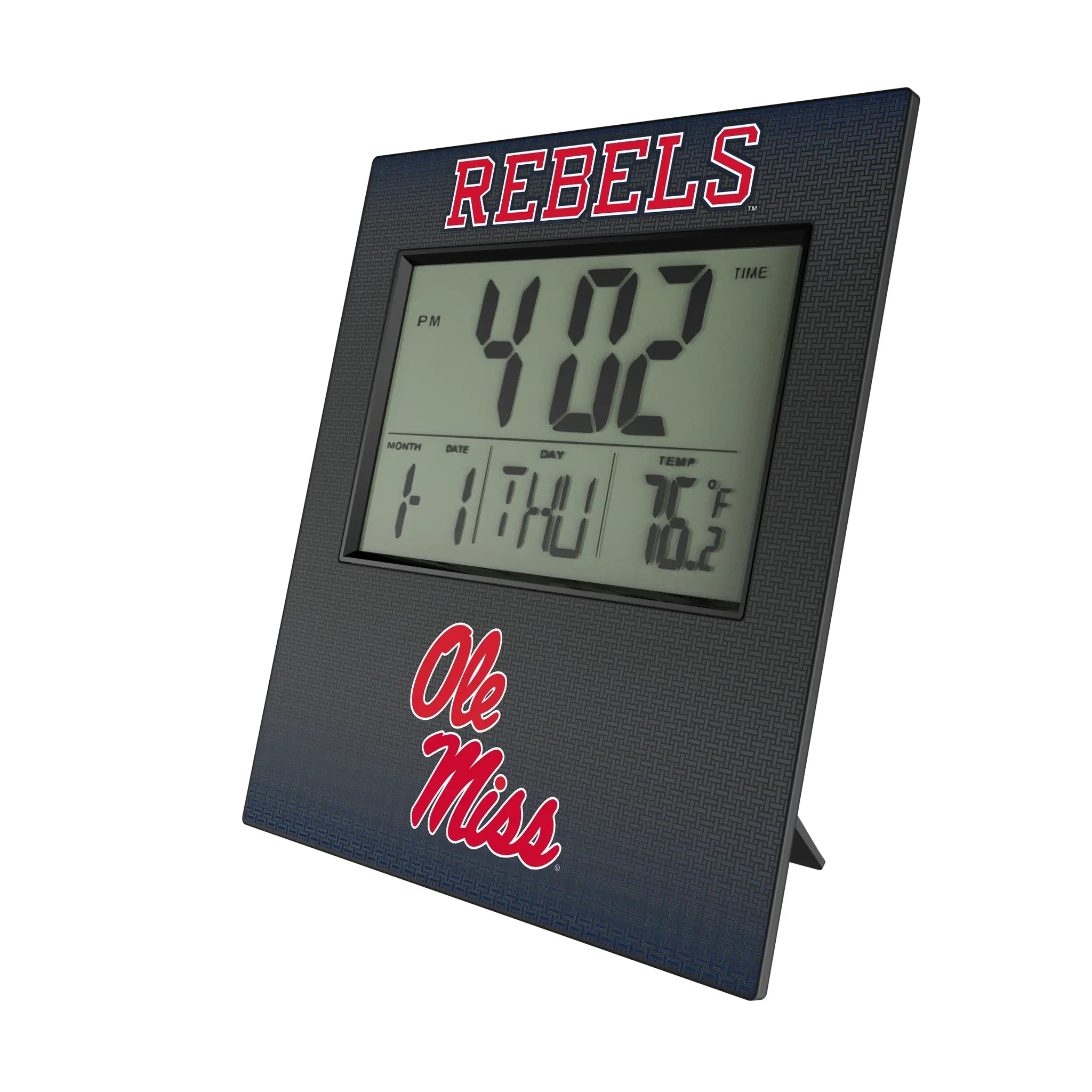University of Mississippi Rebels Linen Wall Clock