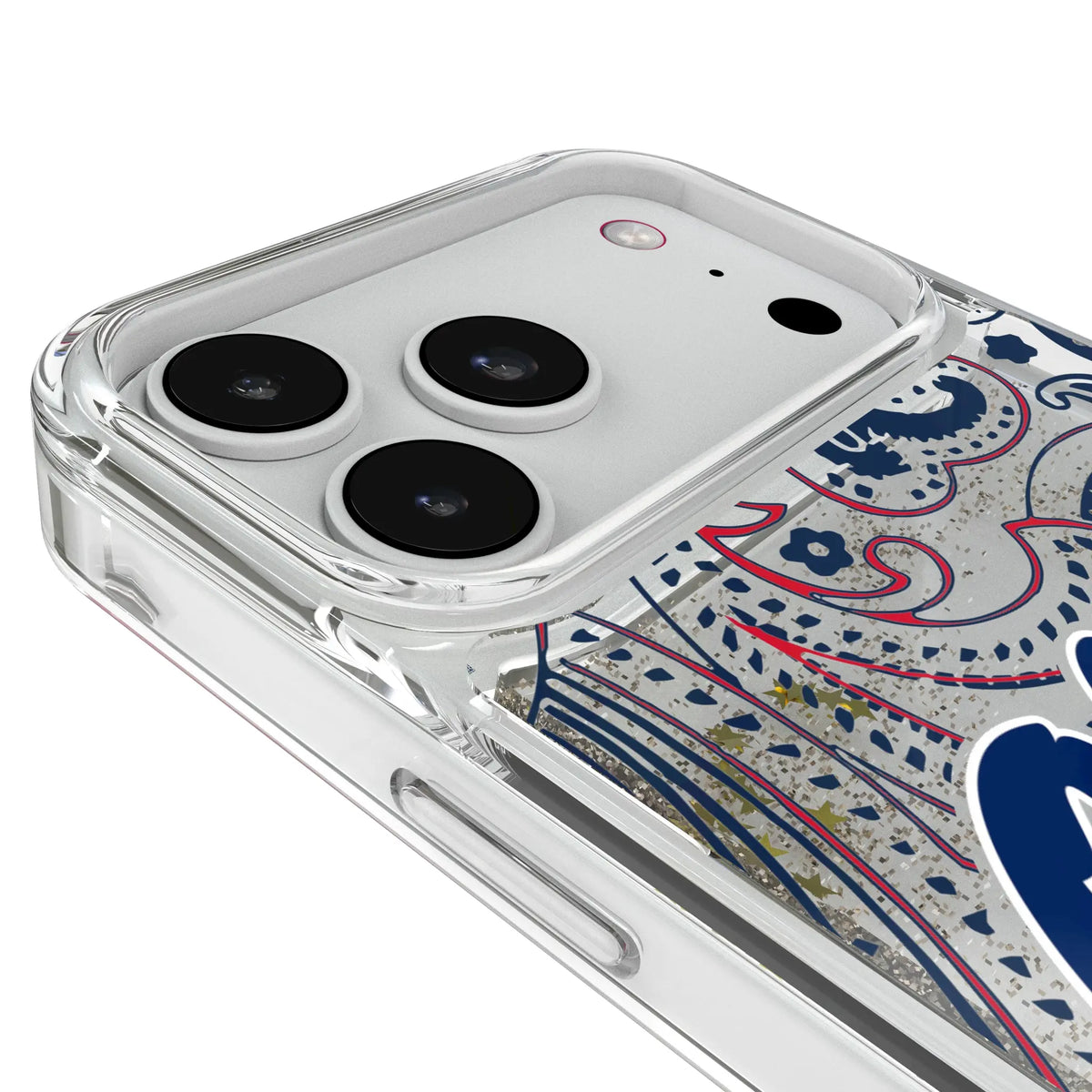 University of Mississippi Rebels Paisley iPhone Glitter Phone Case for Apple iPhone - Detail#Device_iPhone 18 Pro Max