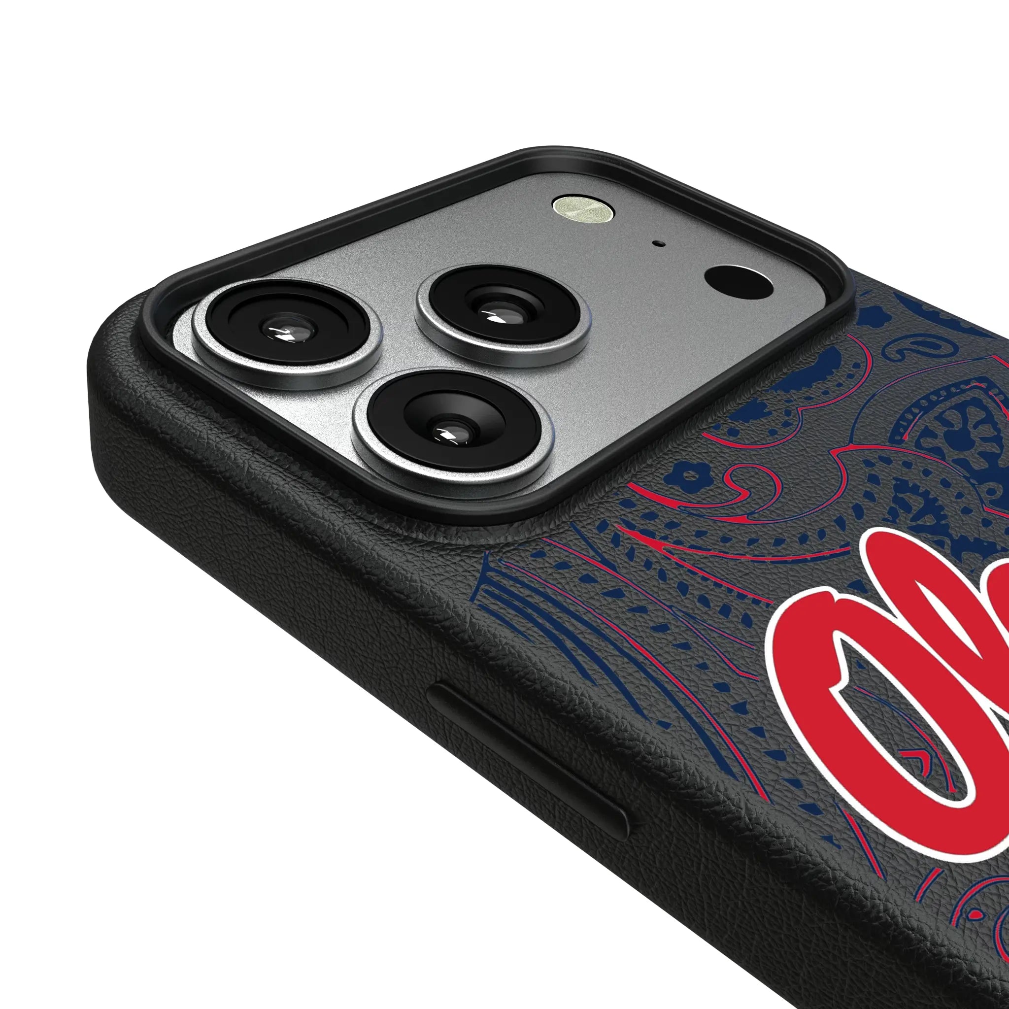 University of Mississippi Rebels Paisley iPhone MagSafe Compatible Phone Case for Apple iPhone - Detail#Device_iPhone 17 Pro