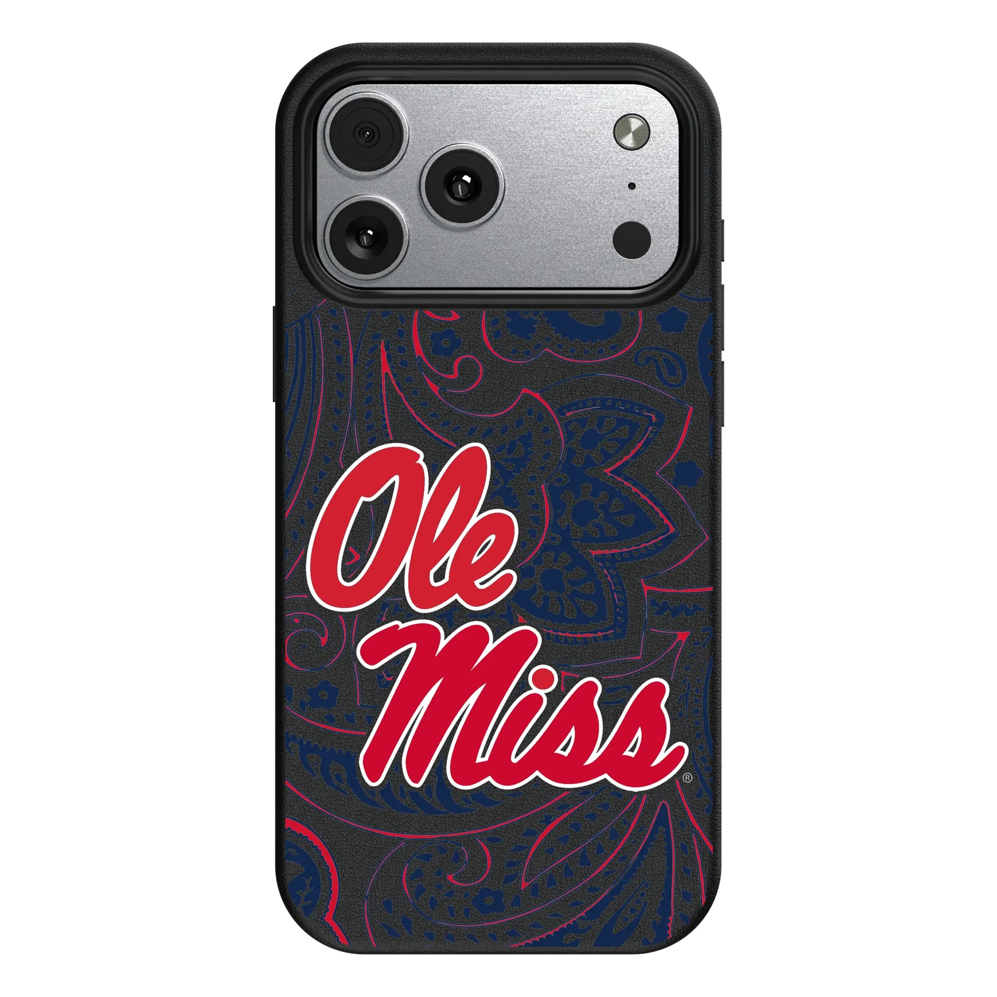 University of Mississippi Rebels Paisley iPhone MagSafe Compatible Phone Case for Apple iPhone#Device_iPhone 17 Pro Max