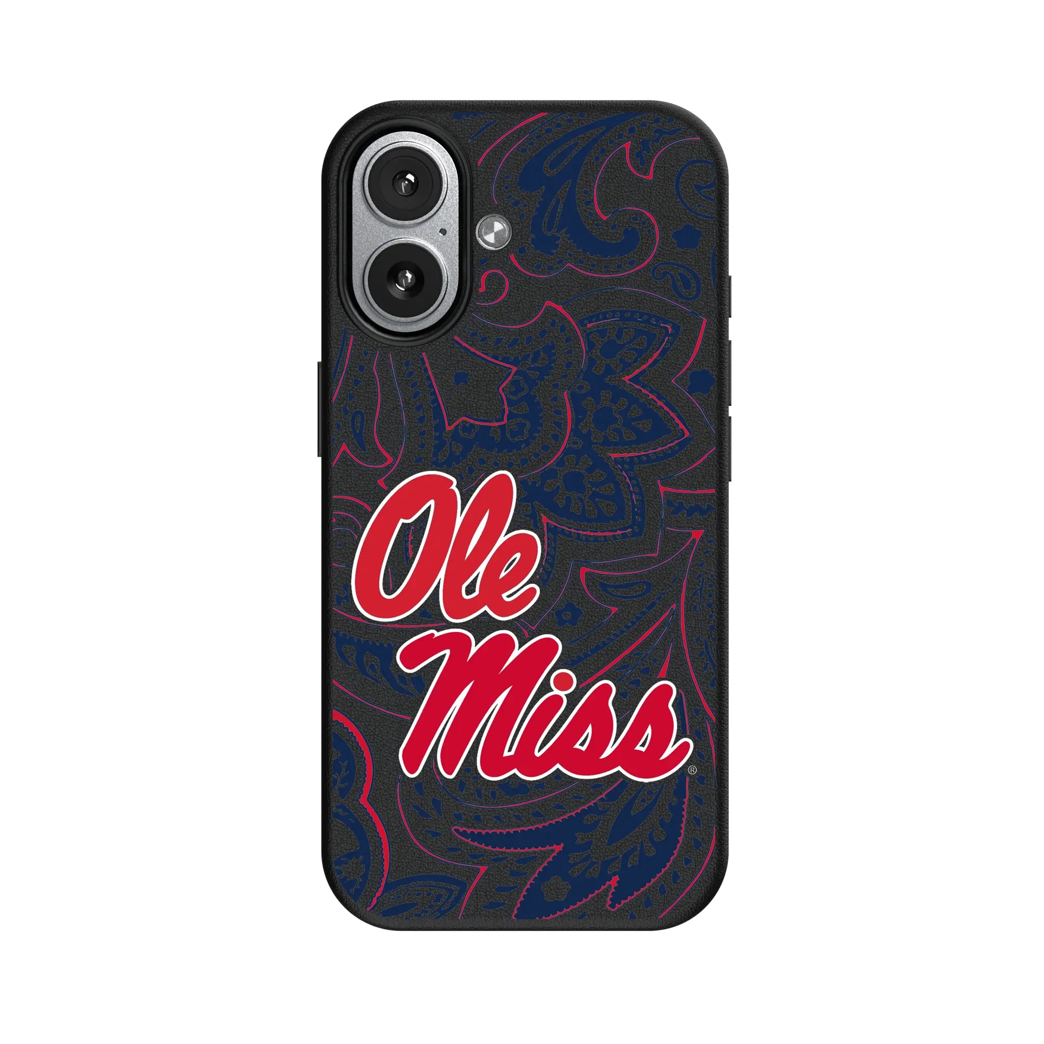 University of Mississippi Rebels Paisley iPhone MagSafe Compatible Phone Case for Apple iPhone#Device_iPhone 17