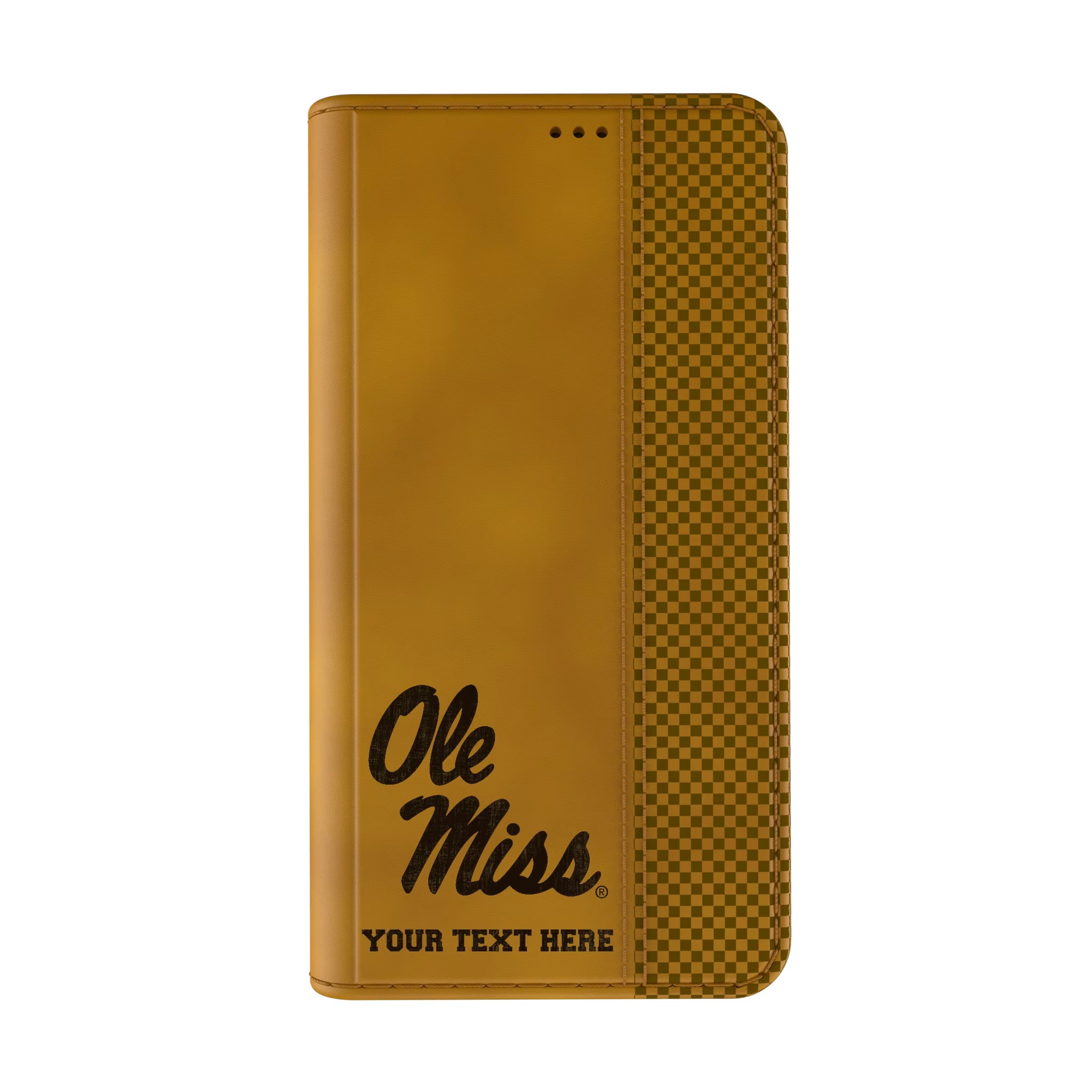 University of Mississippi Rebels Personalized Burn iPhone Folio Phone Case for Apple iPhone