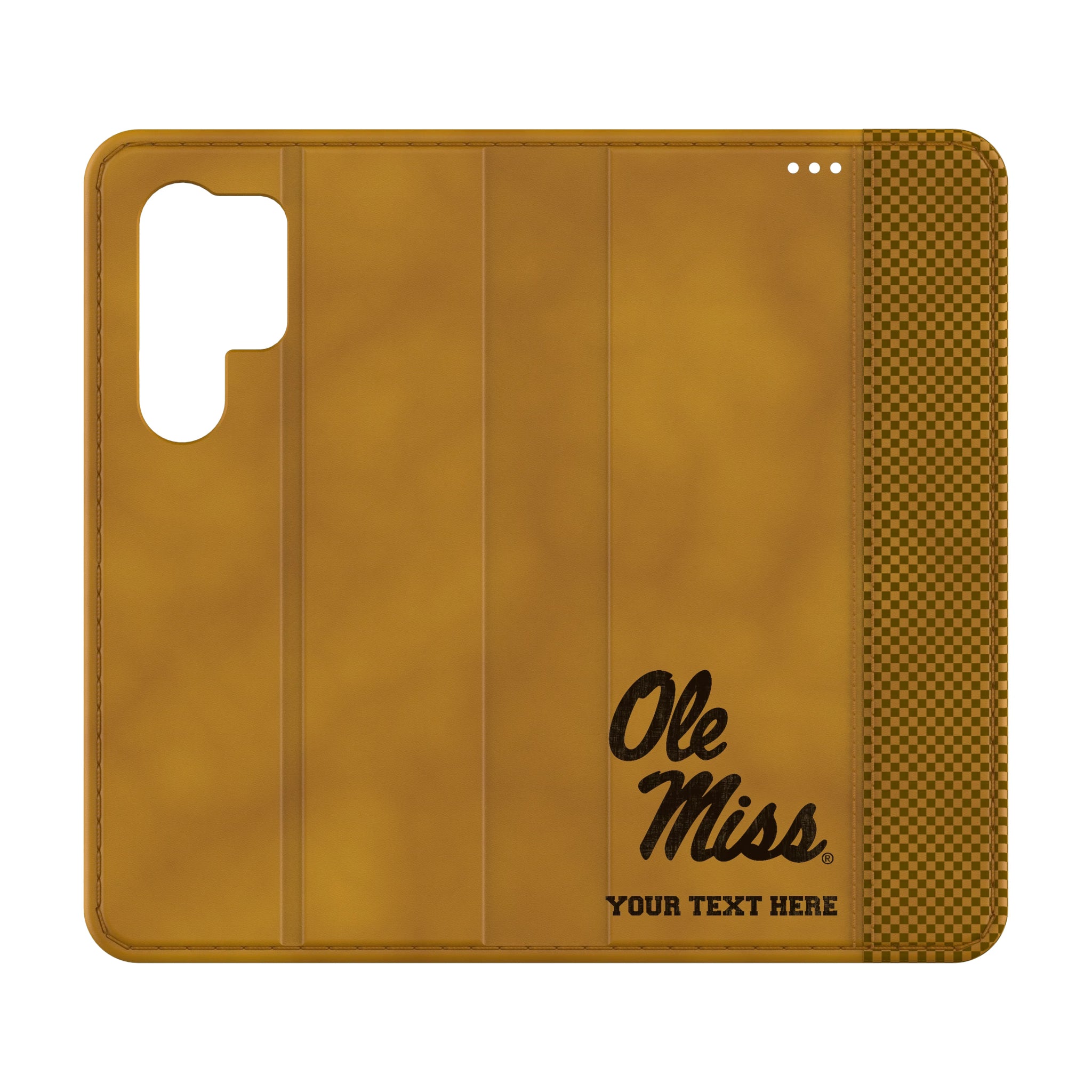 University of Mississippi Rebels Personalized Burn Galaxy Folio Phone Case for Samsung Galaxy