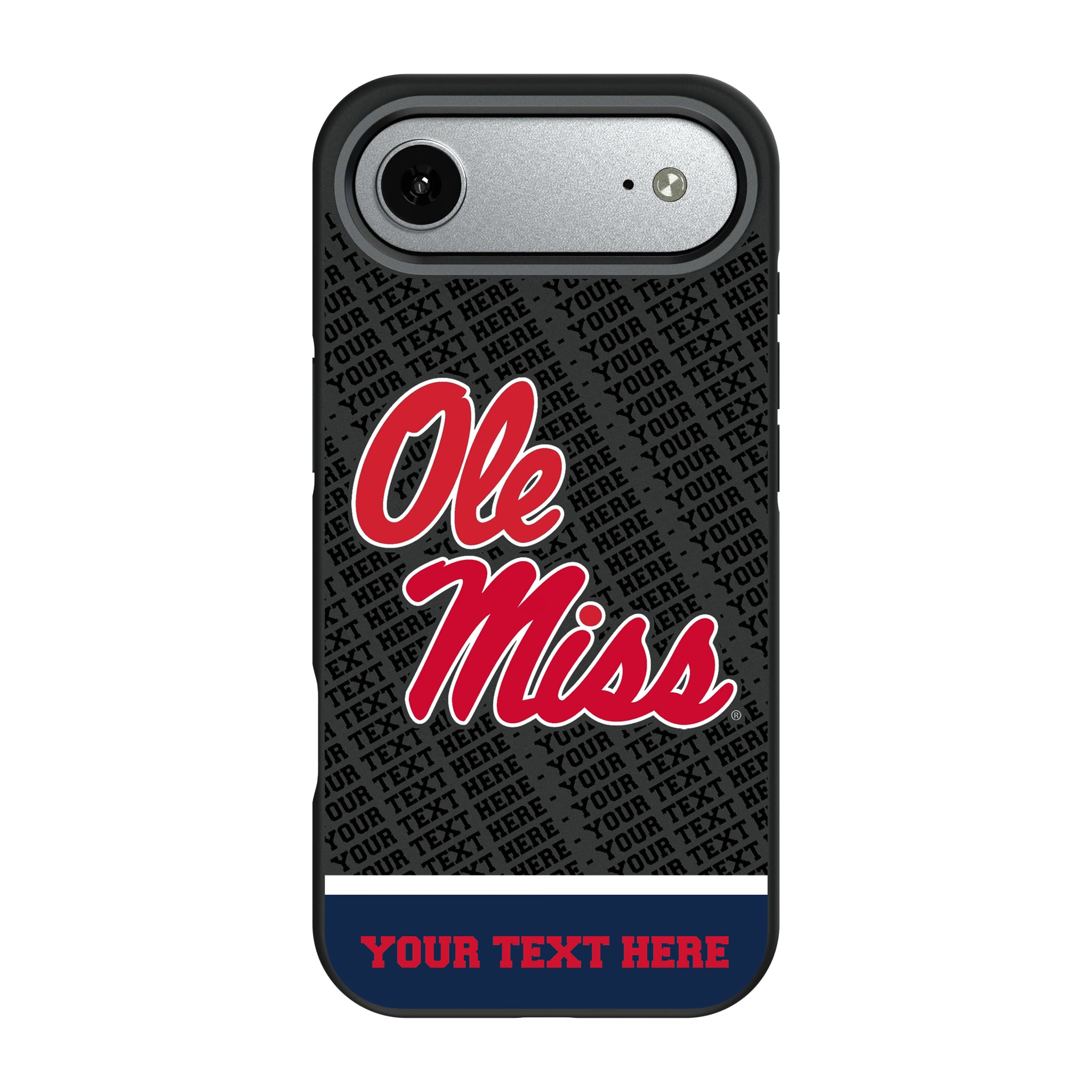 University of Mississippi Rebels Personalized EndZone Plus iPhone Bump Phone Case for Apple iPhone#Device_iPhone Air