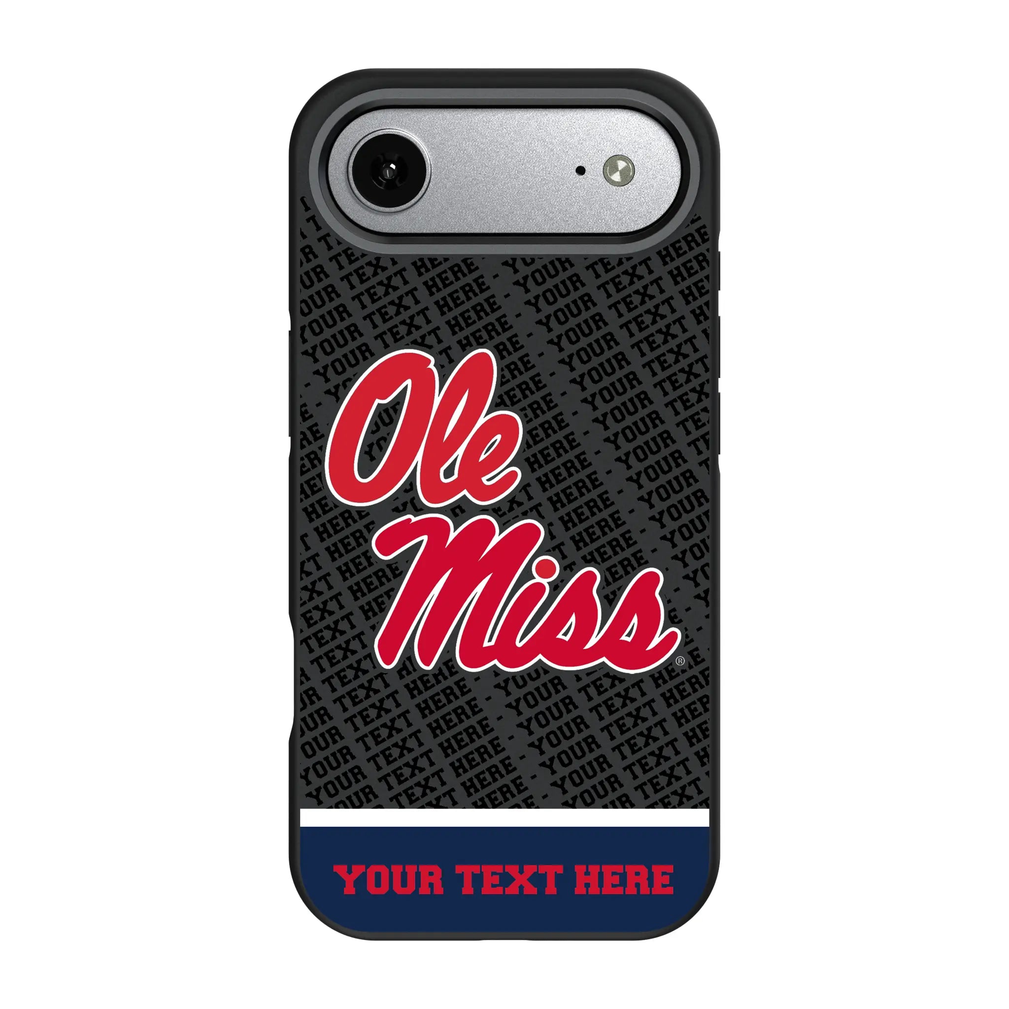 University of Mississippi Rebels Personalized EndZone Plus iPhone Bump Phone Case for Apple iPhone#Device_iPhone Air
