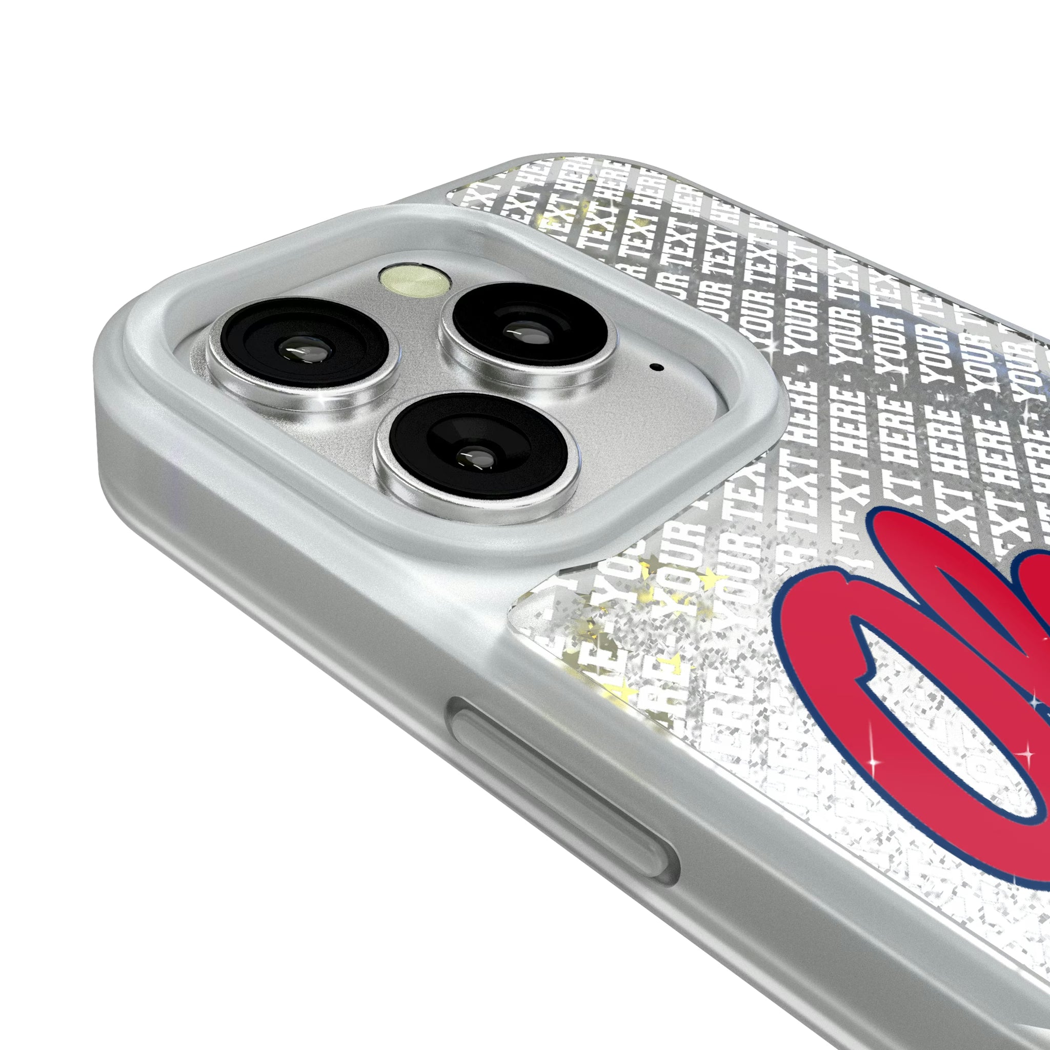 University of Mississippi Rebels Personalized EndZone Plus iPhone Glitter Phone Case for Apple iPhone - Detail#Device_iPhone 16 Pro