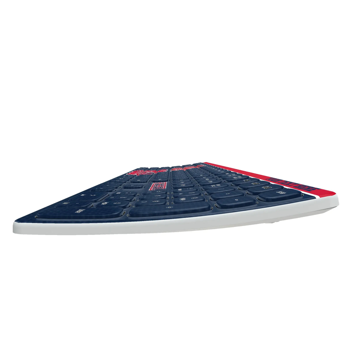 University of Mississippi Rebels Personalized Endzone Solid KKB605 Curved Wireless Keyboard