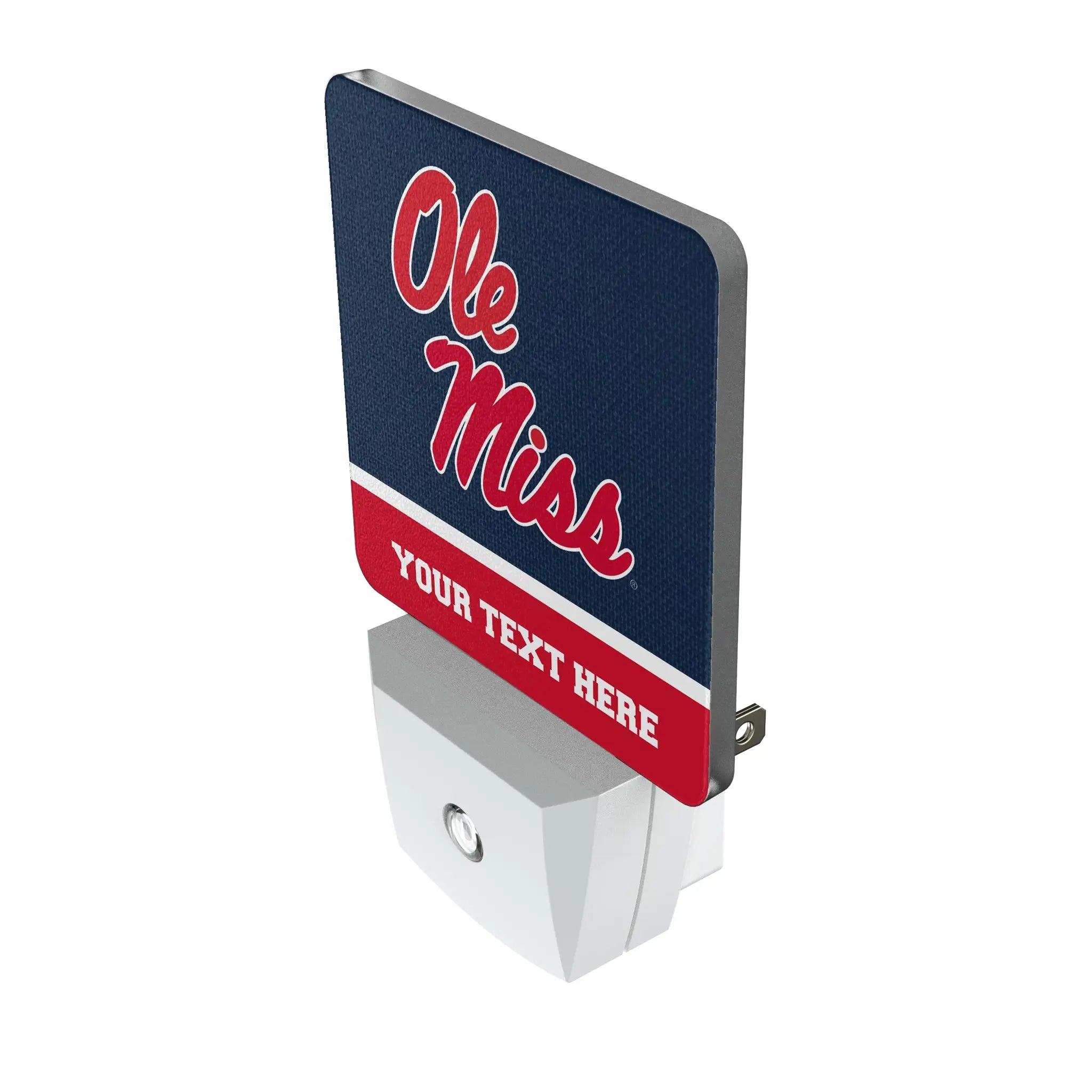 University of Mississippi Rebels Personalized Endzone Solid Night Light 2-Pack - Isometric View
