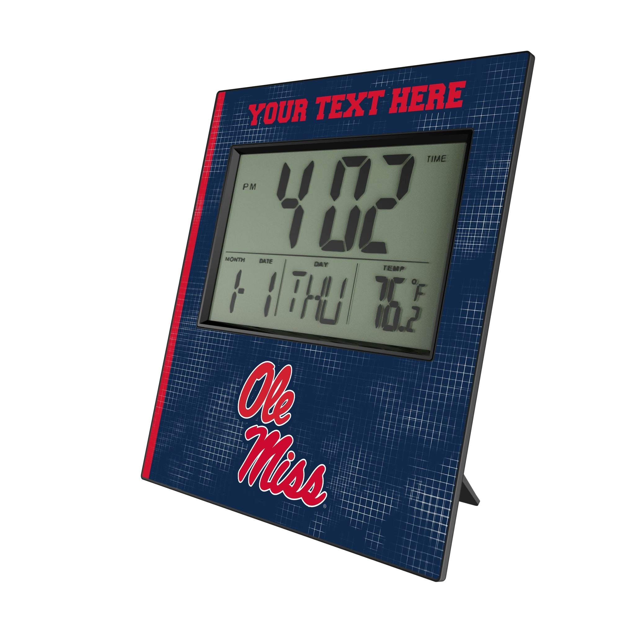 University of Mississippi Rebels Personalized Hatch Wall Clock