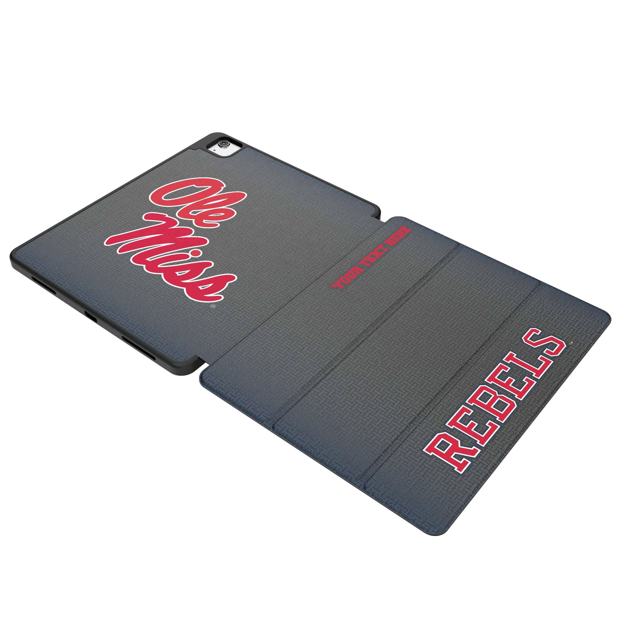 University of Mississippi Rebels Personalized Linen iPad Tablet Case for Apple iPad