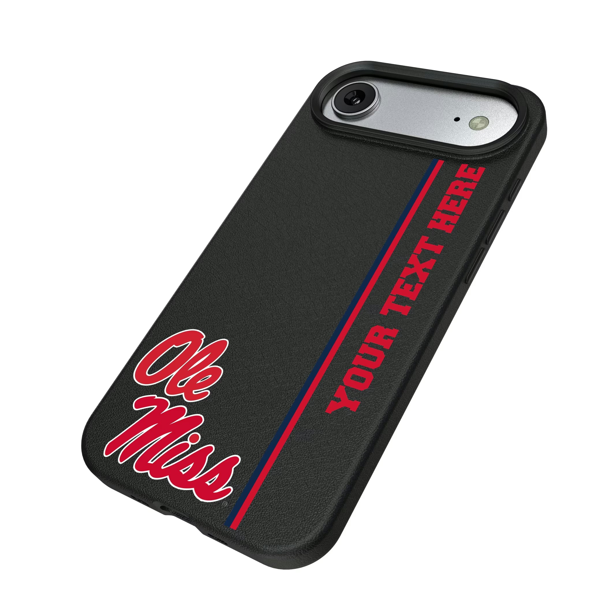University of Mississippi Rebels Personalized Sidebard iPhone MagSafe Compatible Phone Case for Apple iPhone - Isometric View#Device_iPhone Air