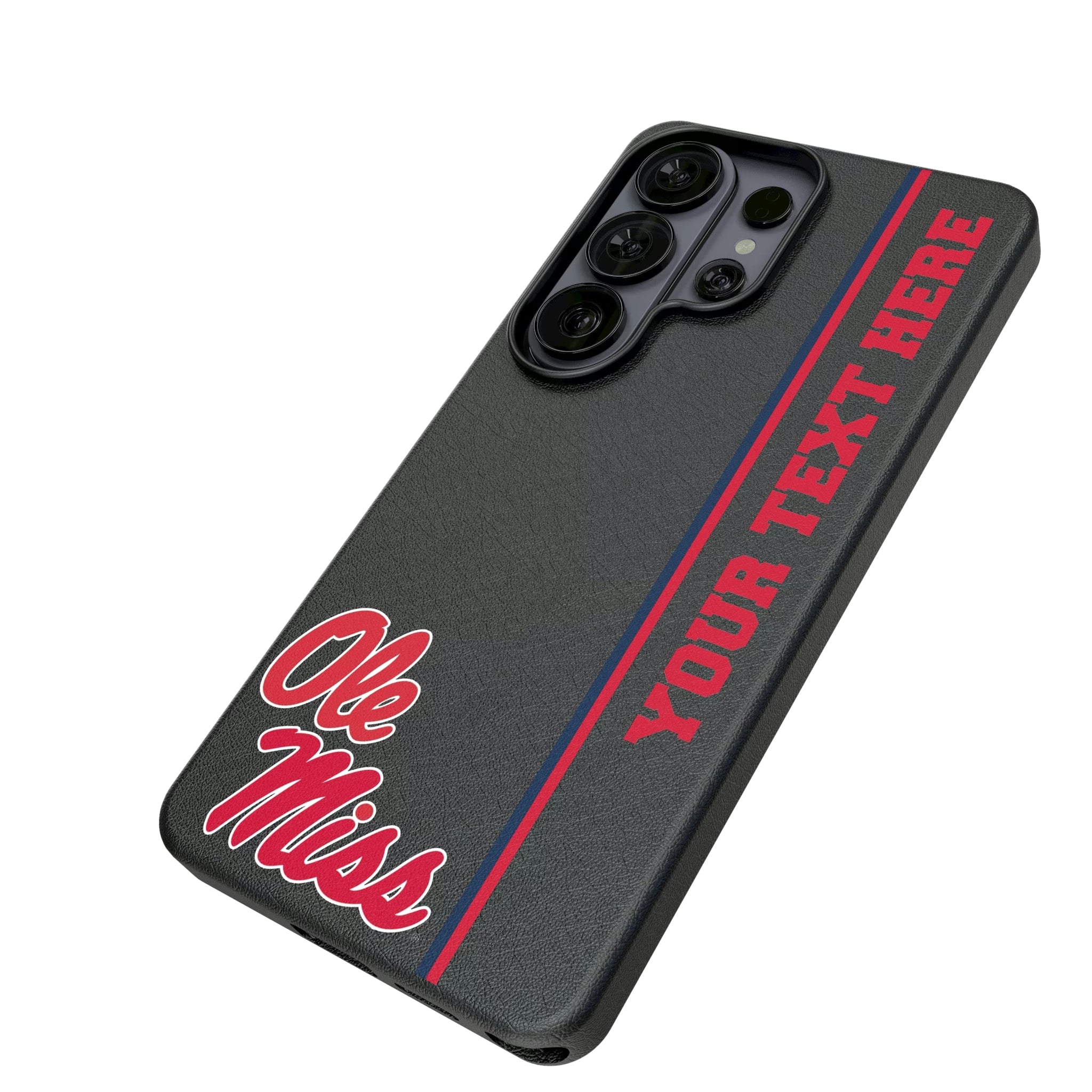 University of Mississippi Rebels Personalized Sidebard Galaxy MagSafe Compatible Phone Case for Samsung Galaxy - Isometric View