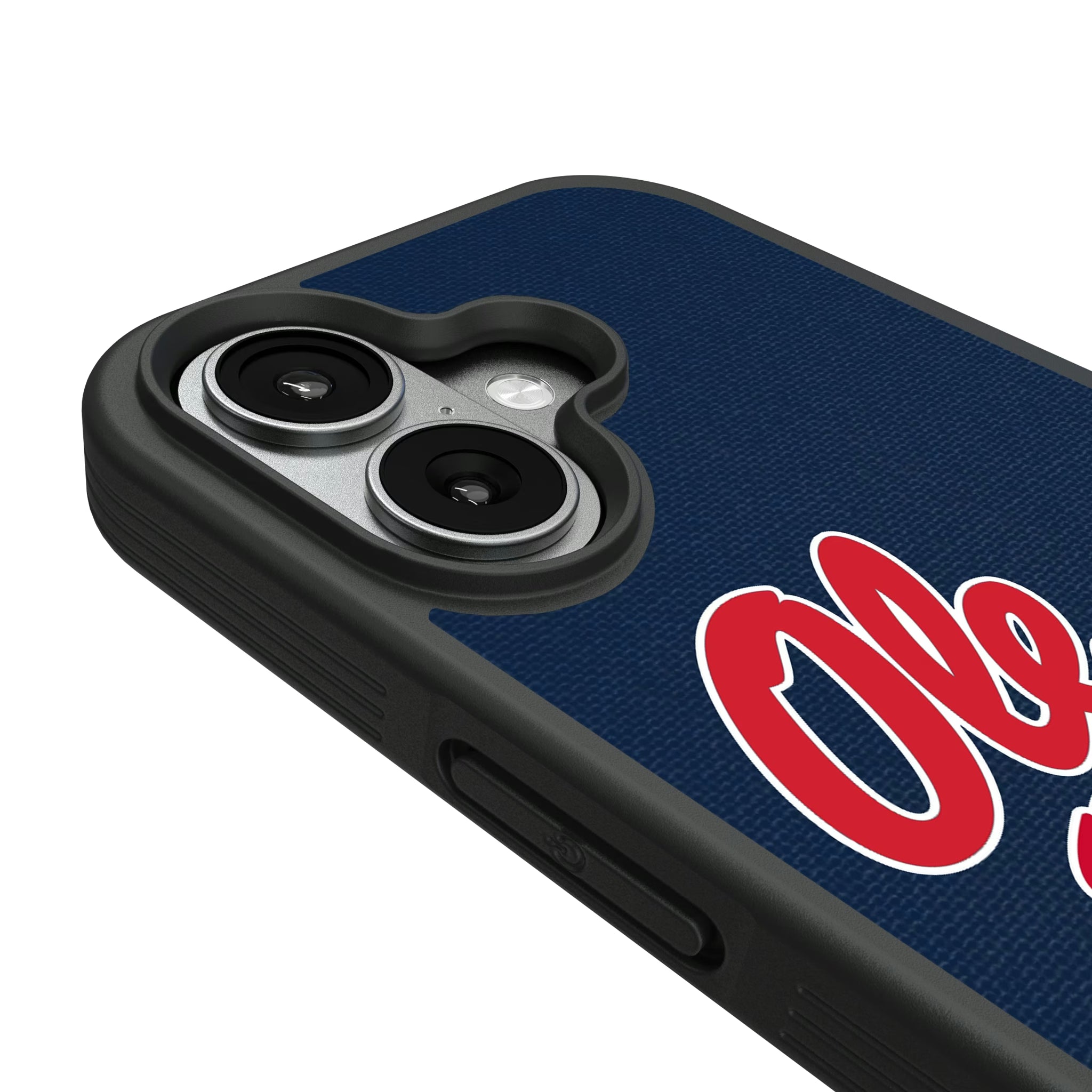 University of Mississippi Rebels Personalized Stripe iPhone Bump Phone Case for Apple iPhone - Detail#Device_iPhone 17