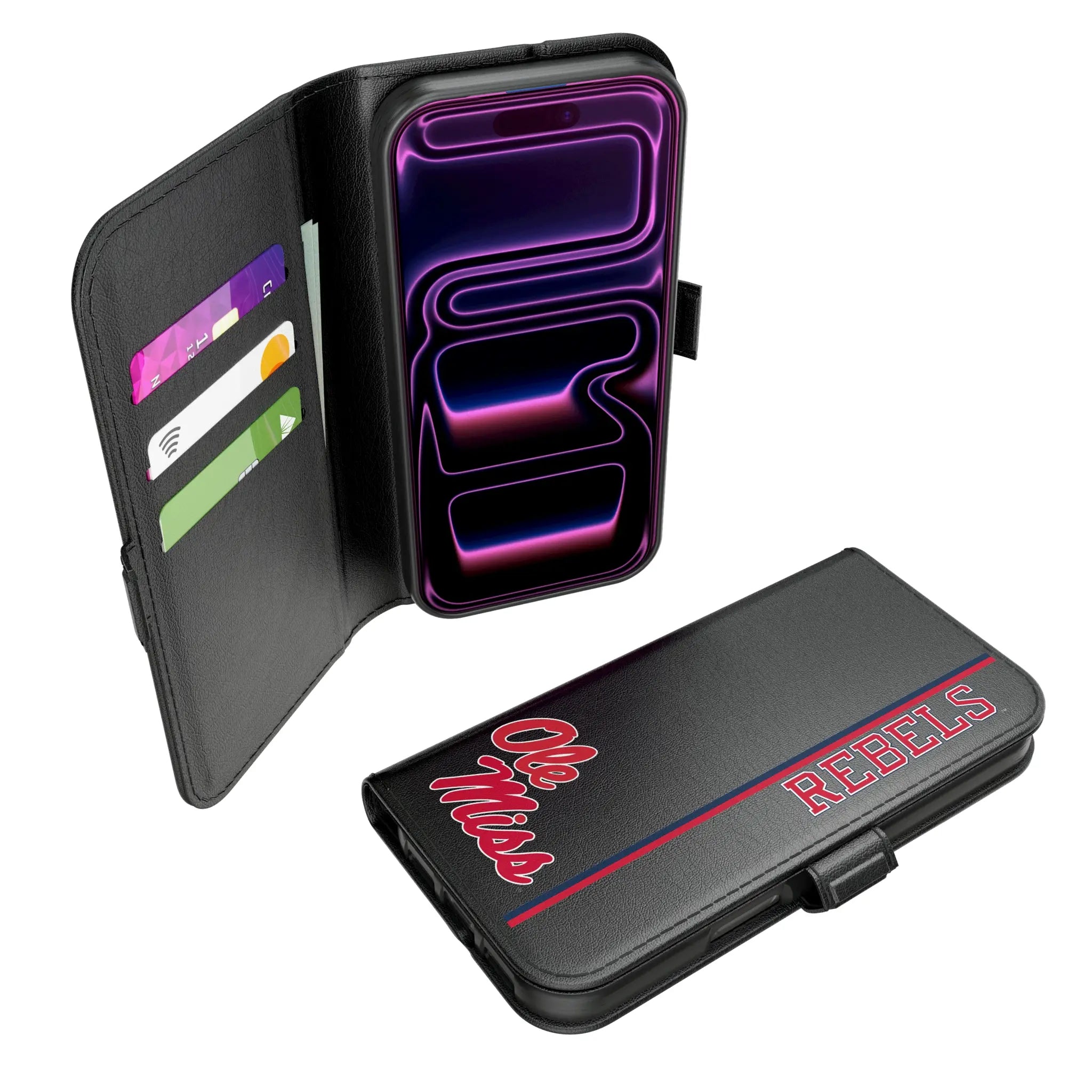 University of Mississippi Rebels Sidebar iPhone Folio Phone Case for Apple iPhone#Device_iPhone 17 Pro