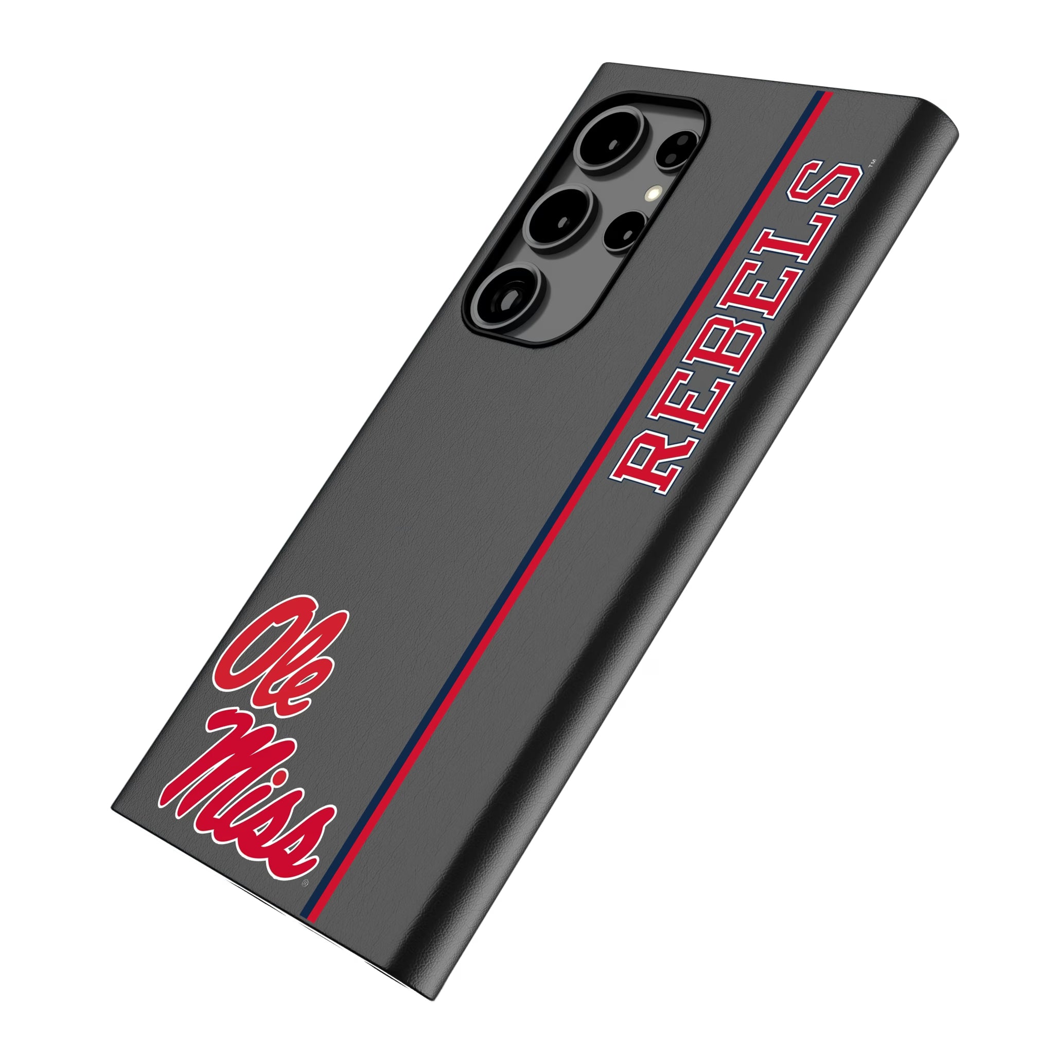 University of Mississippi Rebels Sidebar Galaxy MagSafe Compatible Phone Case for Samsung Galaxy - Isometric View