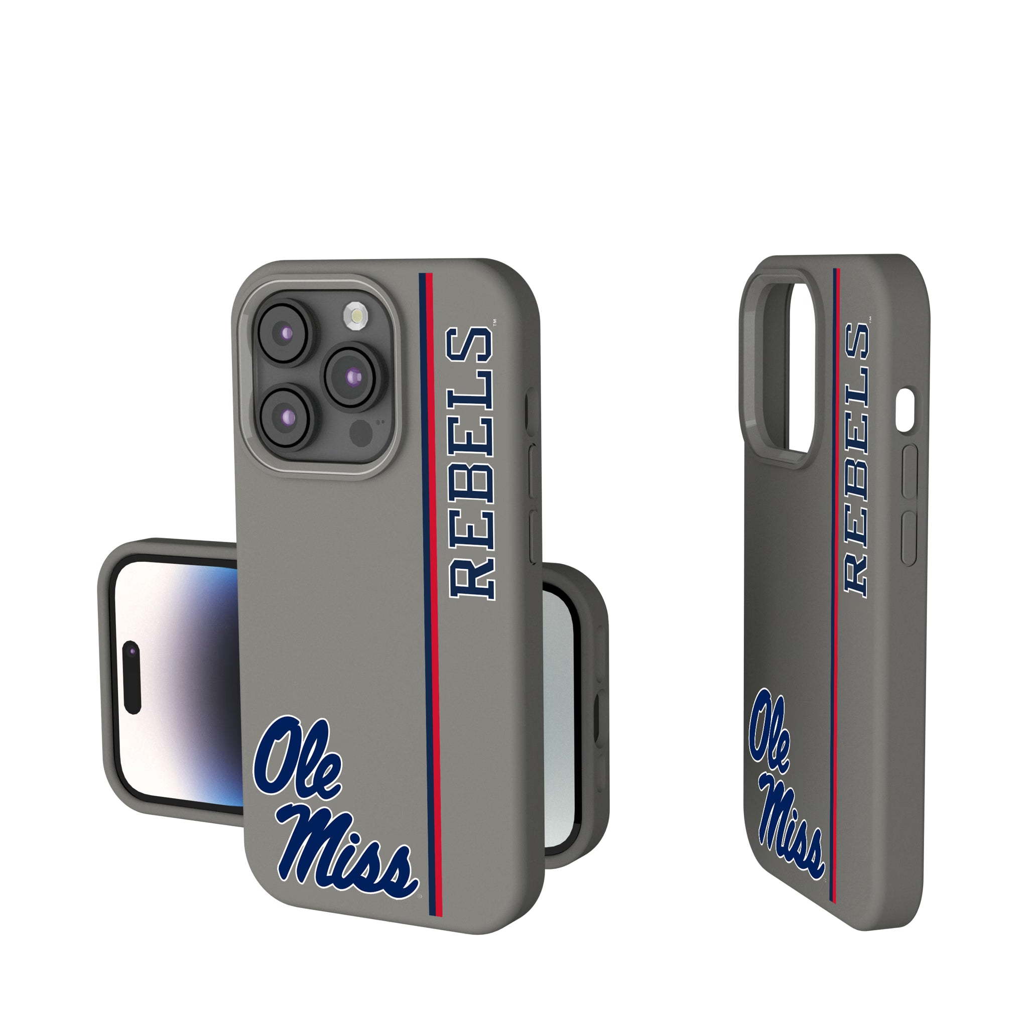 University of Mississippi Rebels Sidebar iPhone Soft Touch Phone Case for Apple iPhone