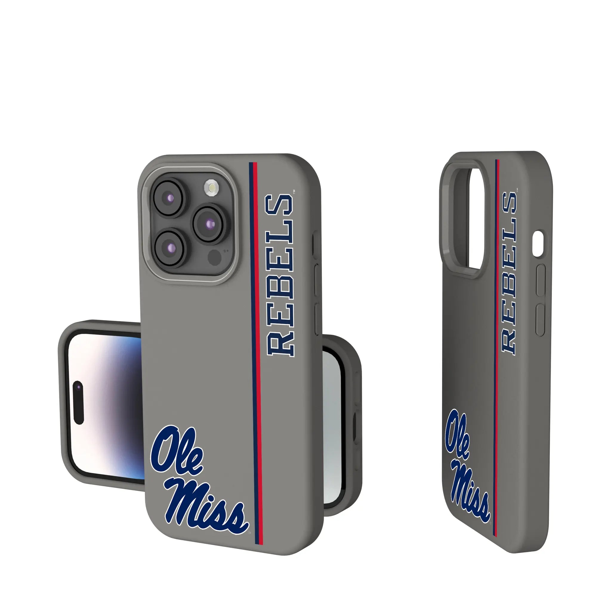 University of Mississippi Rebels Sidebar iPhone Soft Touch Phone Case for Apple iPhone