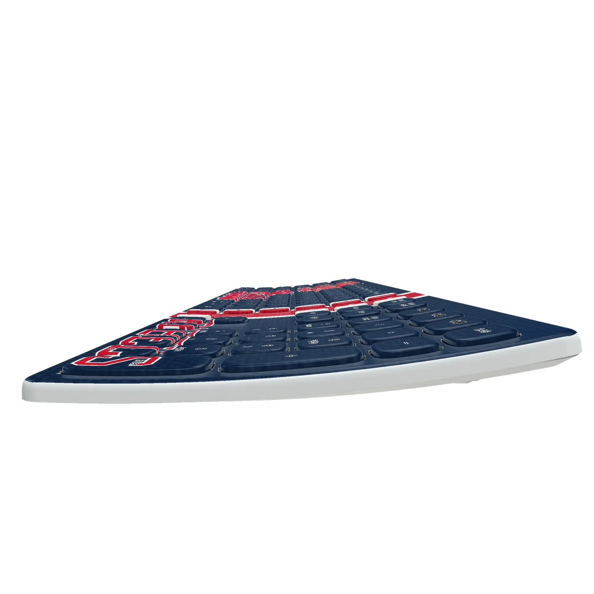 University of Mississippi Rebels Stripe KKB605 Curved Wireless Keyboard