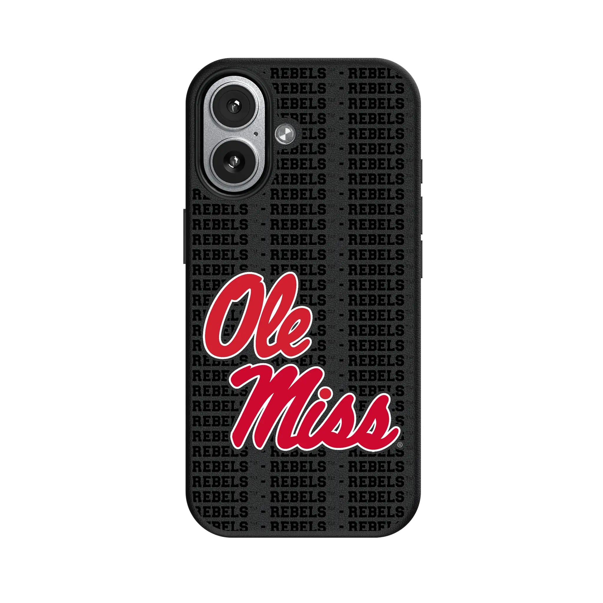 University of Mississippi Rebels Text Backdrop iPhone MagSafe Compatible Phone Case for Apple iPhone#Device_iPhone 17
