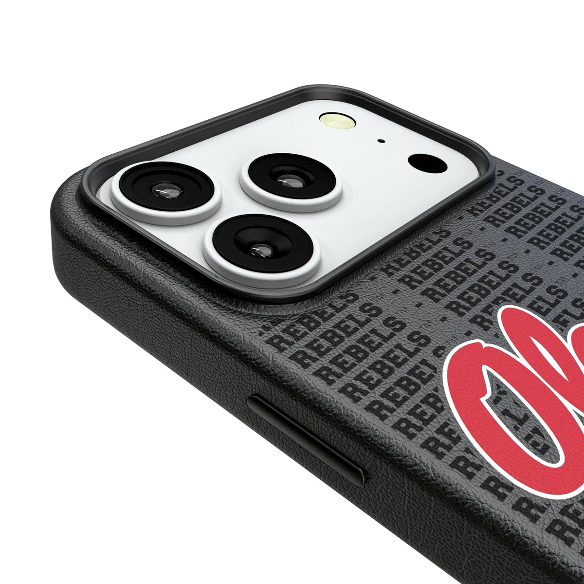 University of Mississippi Rebels Text Backdrop iPhone MagSafe Compatible Phone Case for Apple iPhone - Detail#Device_iPhone 18 Pro