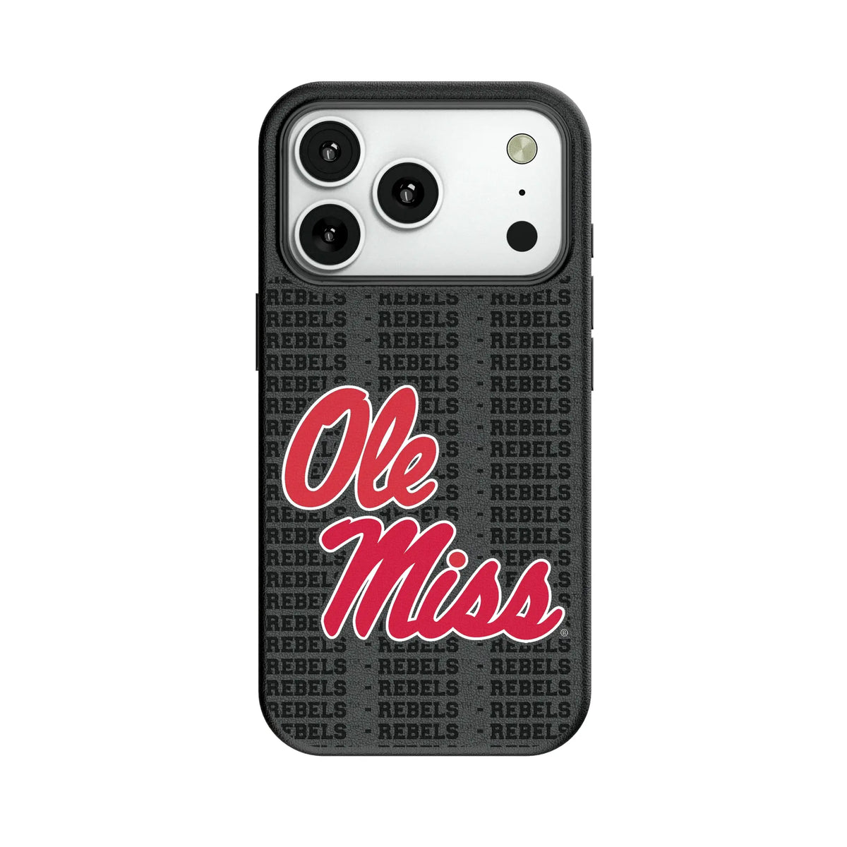 University of Mississippi Rebels Text Backdrop MagSafe Compatible Phone Case for Apple iPhone